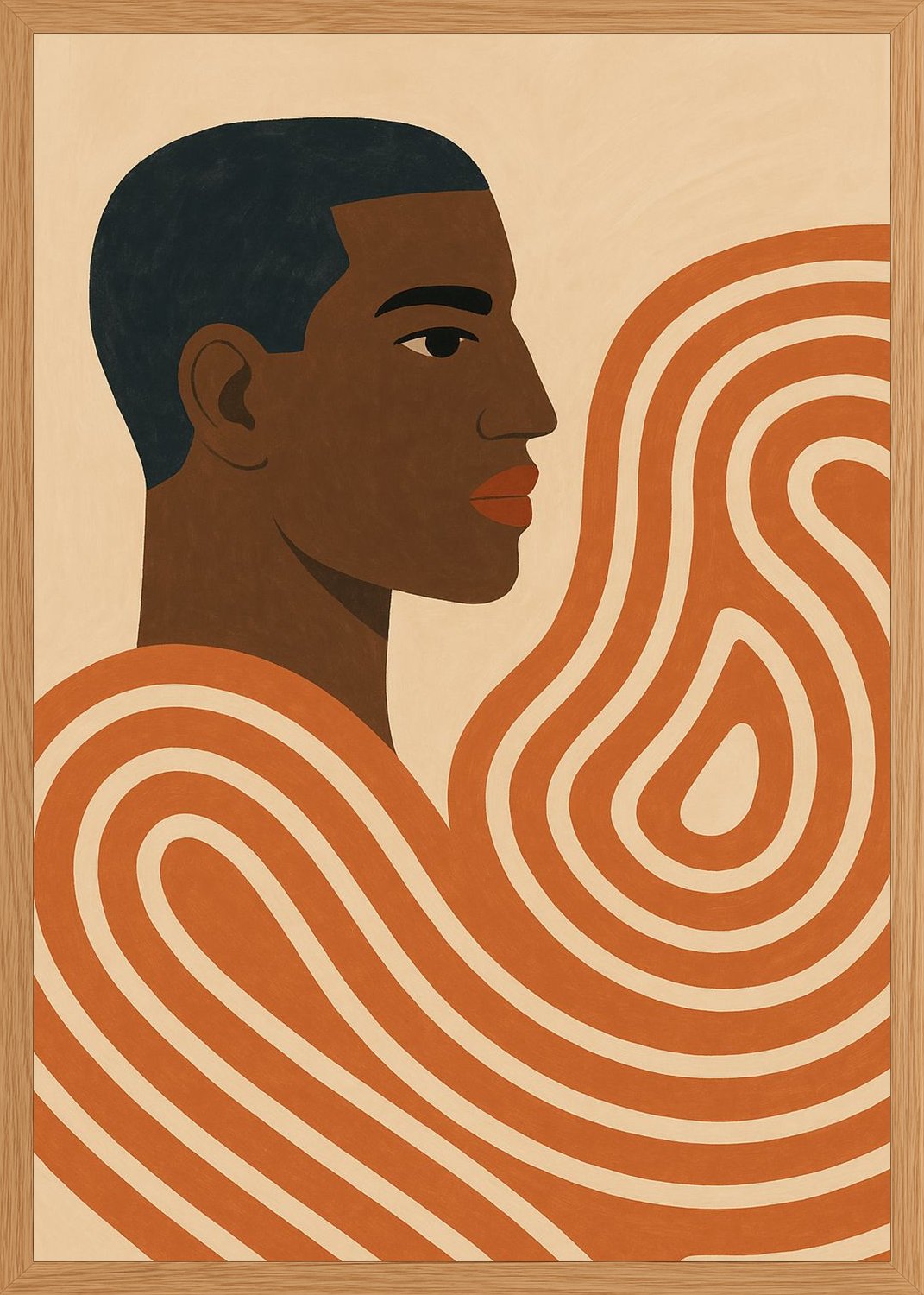 Poster in oak frame
