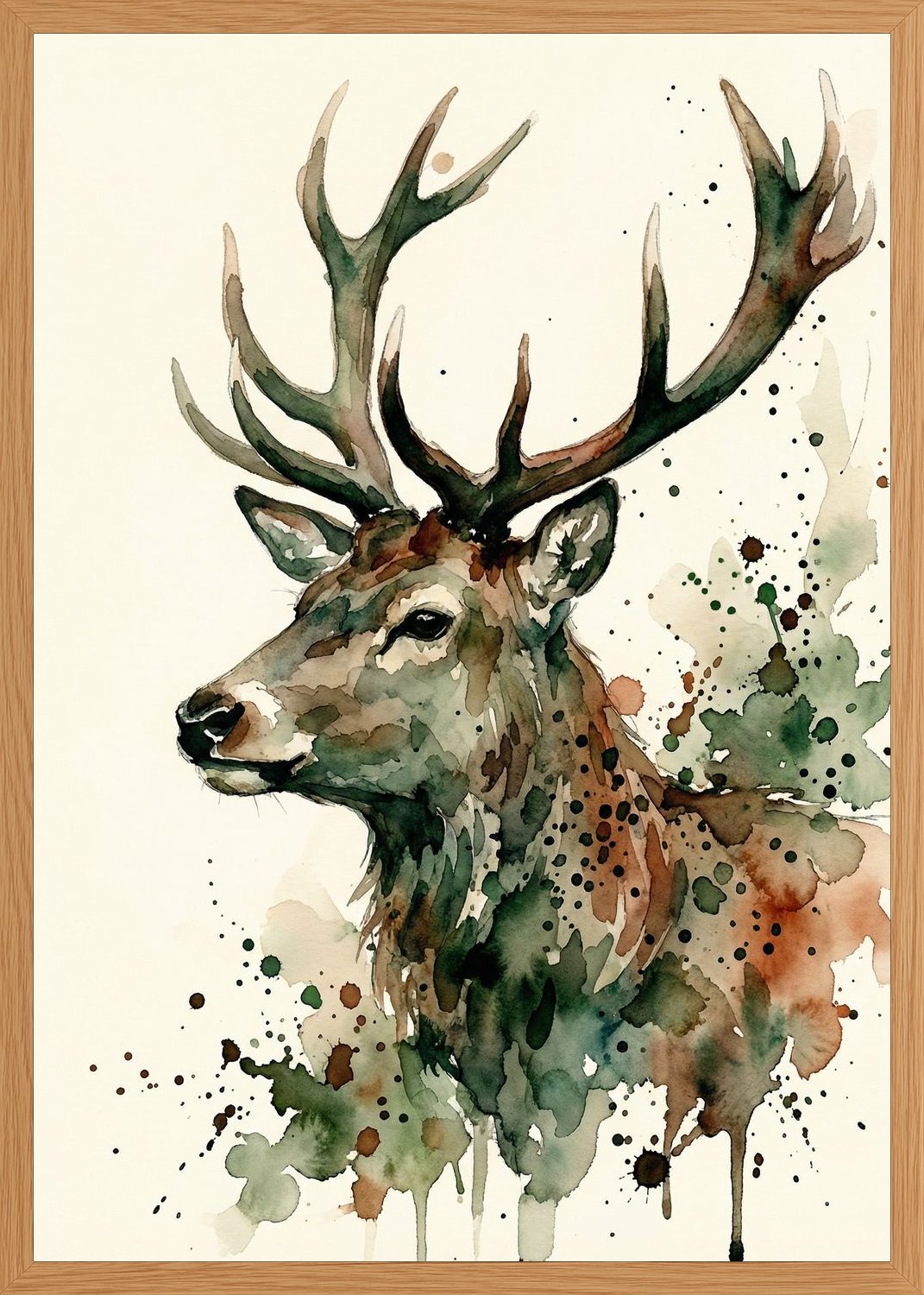 Poster in oak frame