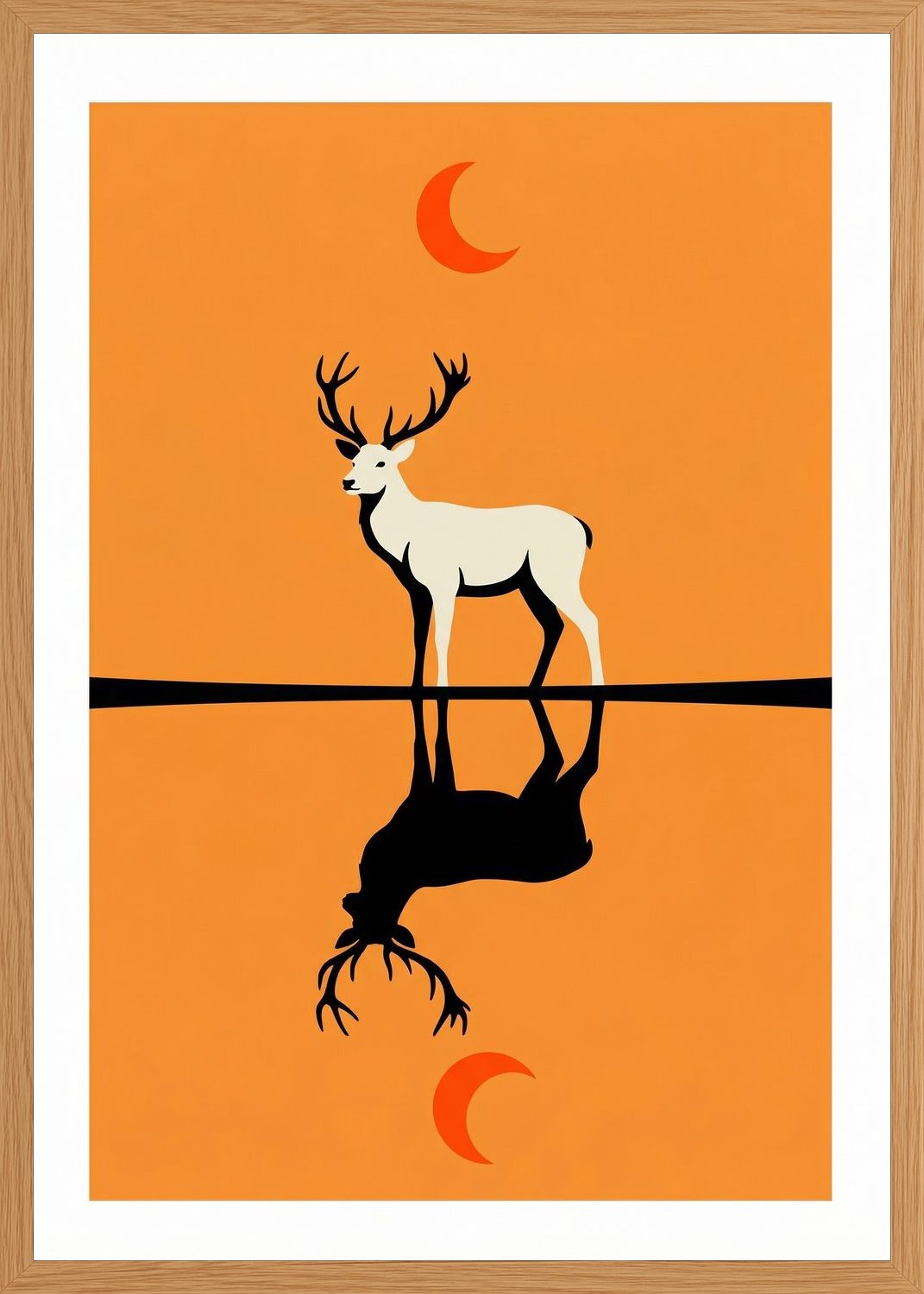 Poster in oak frame