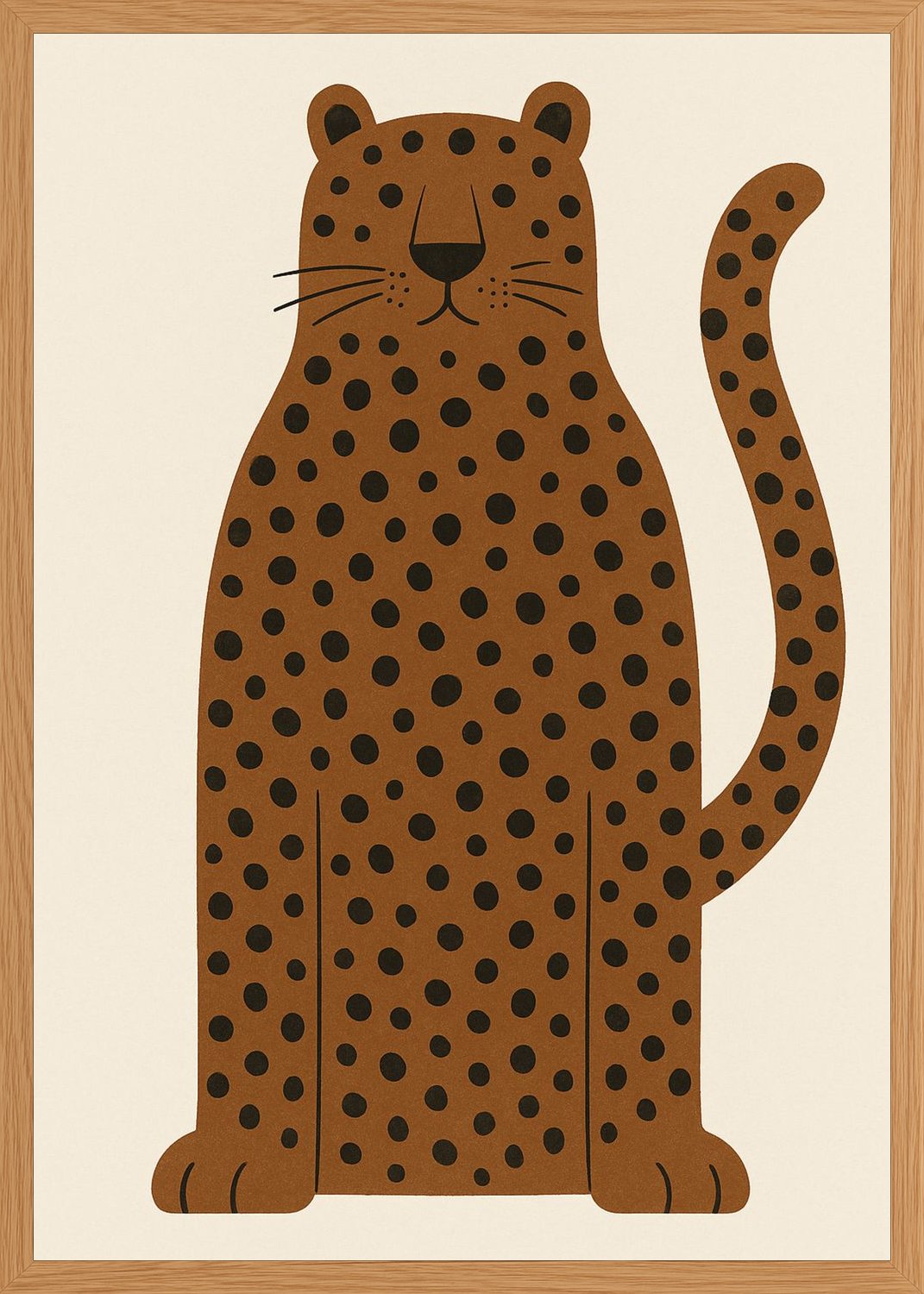 Poster in oak frame