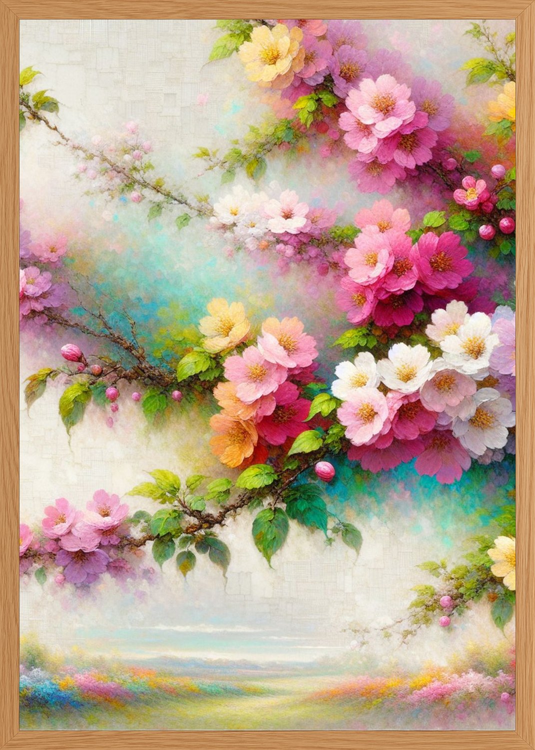 Poster in oak frame