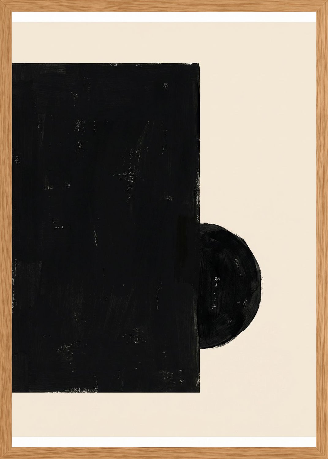 Poster in oak frame