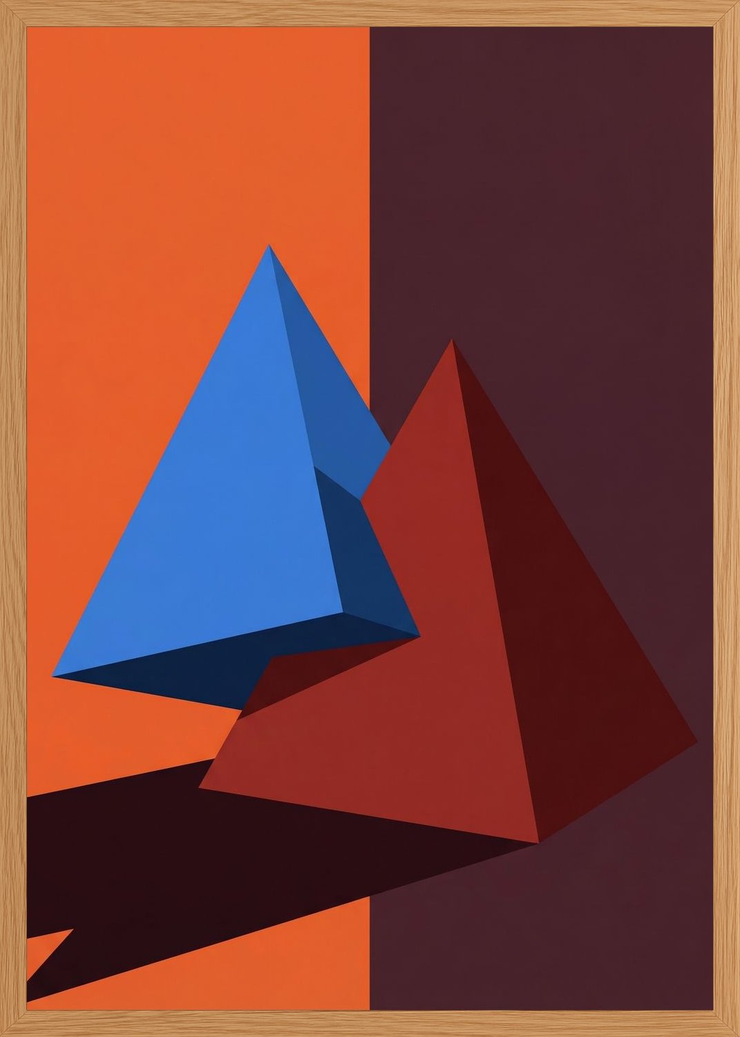 Poster in oak frame