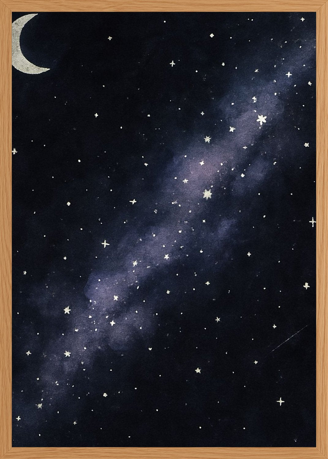 Poster in oak frame