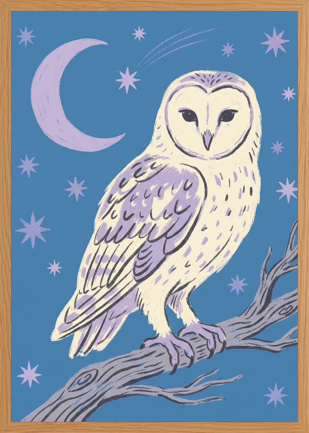 Poster in oak frame