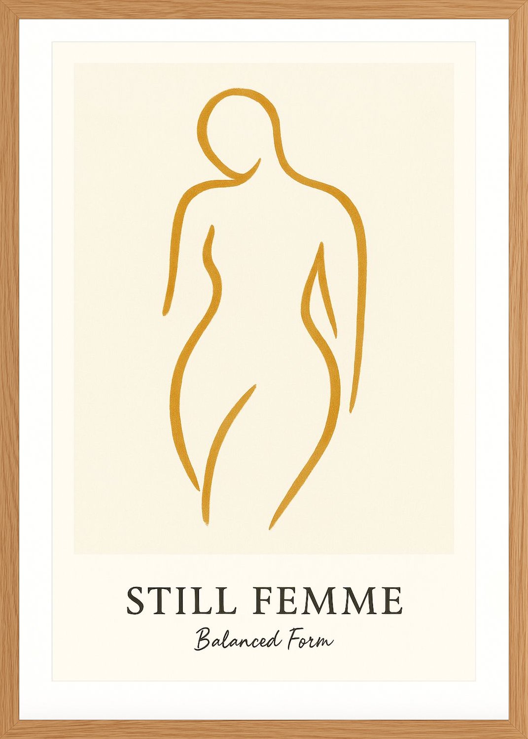 Poster in oak frame