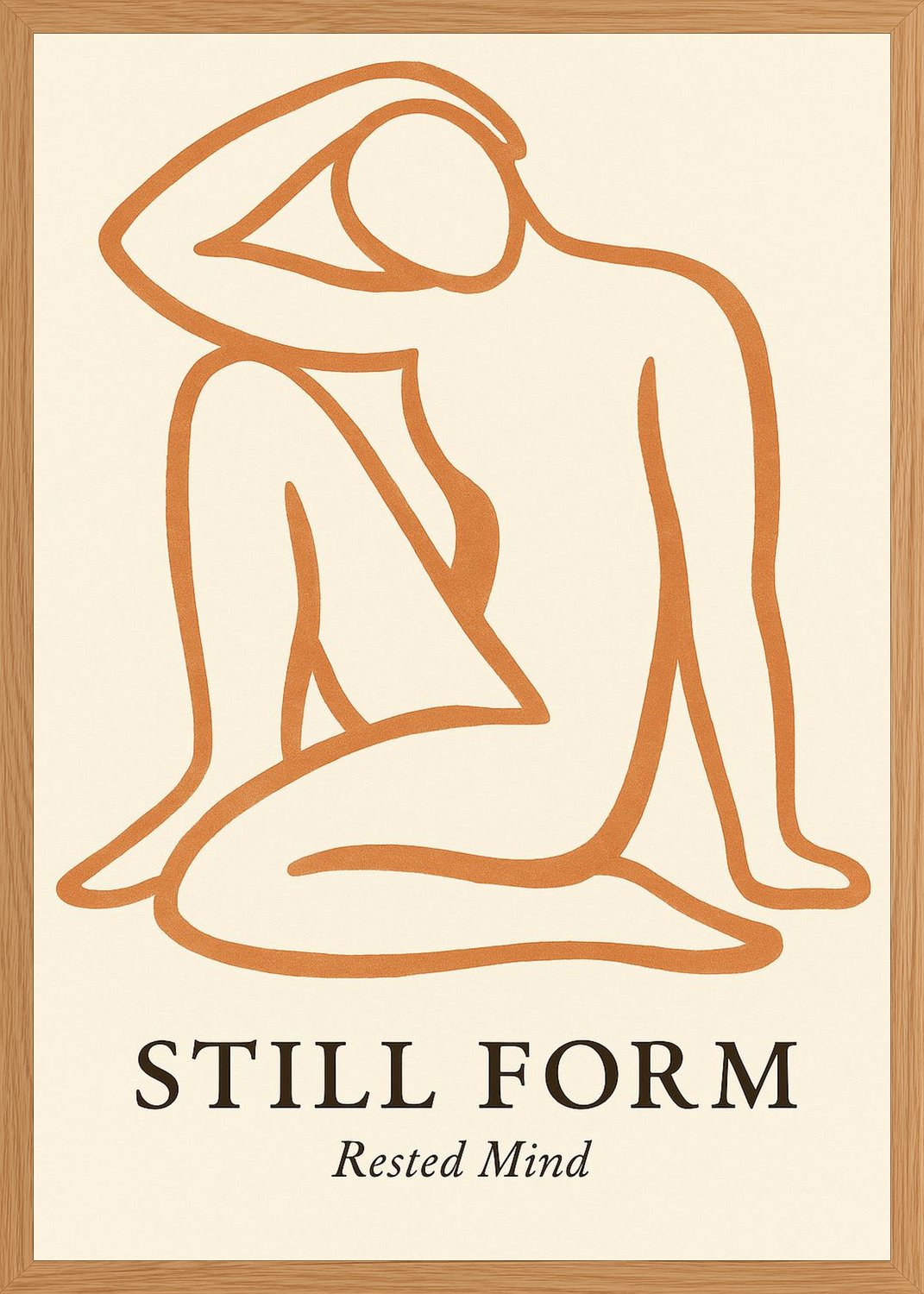 Poster in oak frame