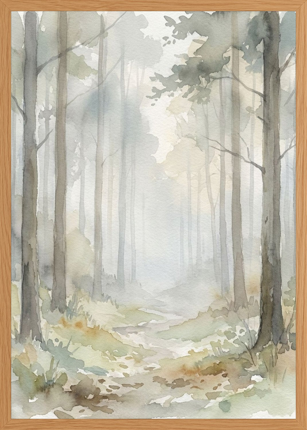 Poster in oak frame