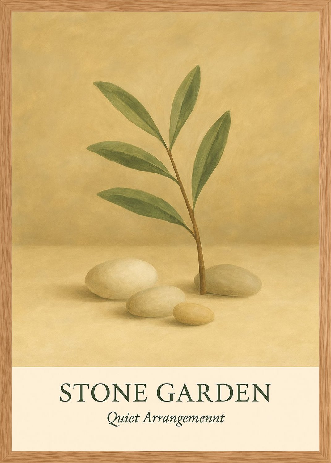 Poster in oak frame