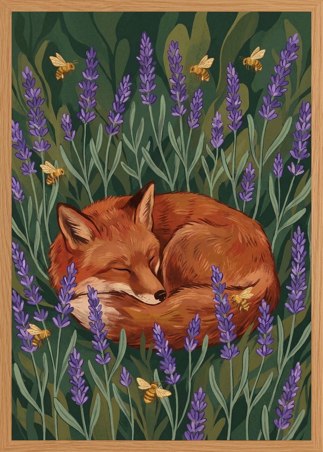 Poster in oak frame