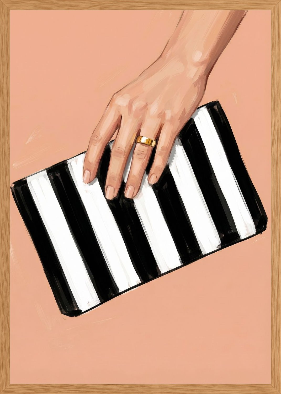 Poster in oak frame