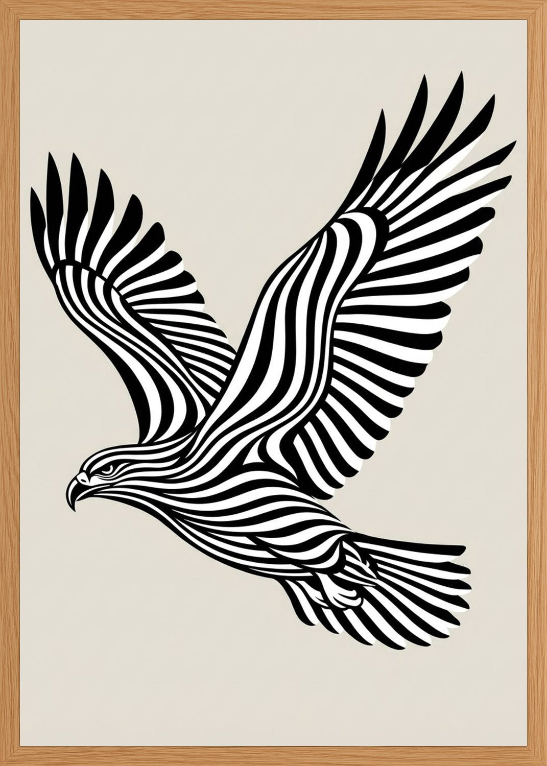 Poster in oak frame