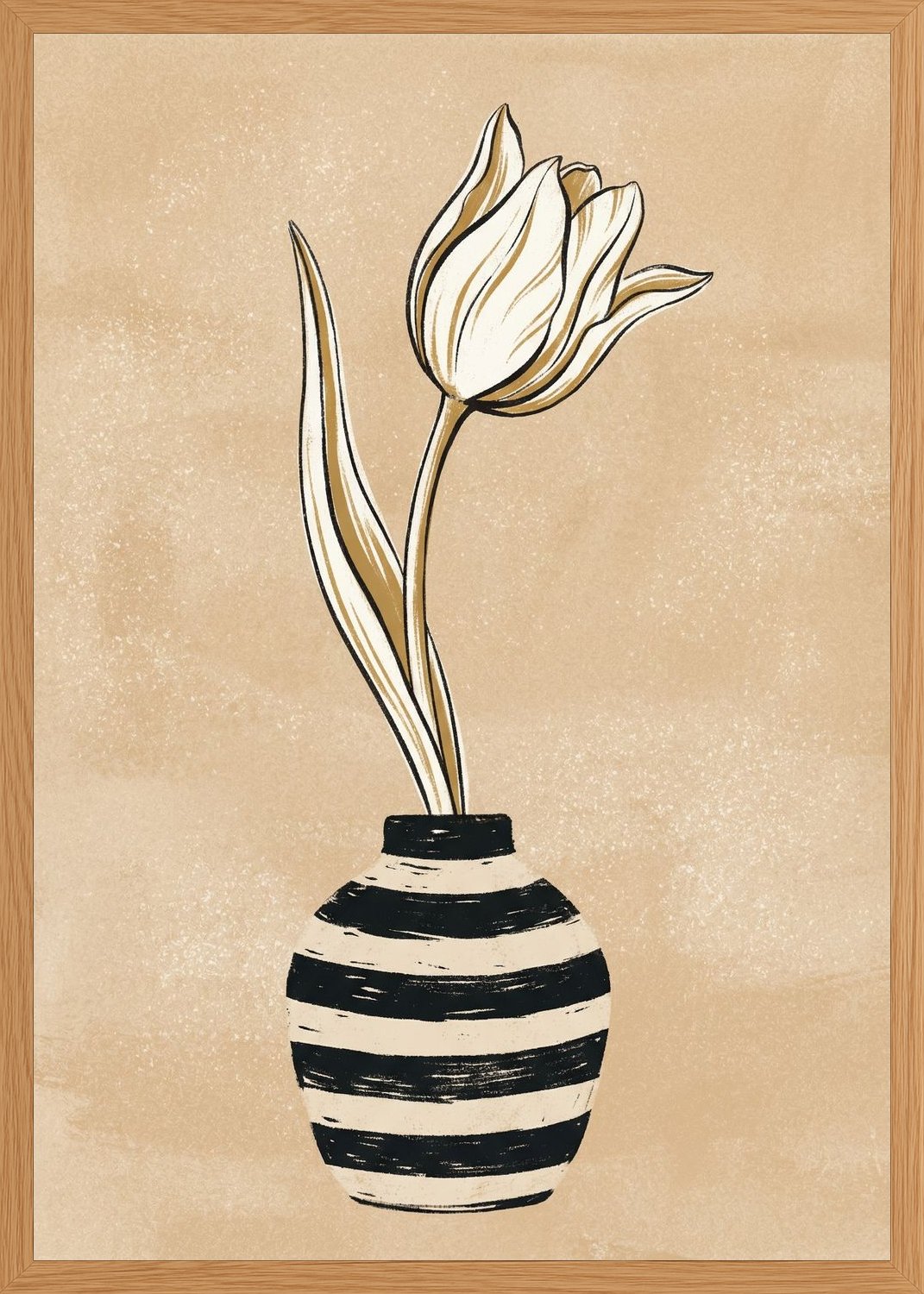 Poster in oak frame