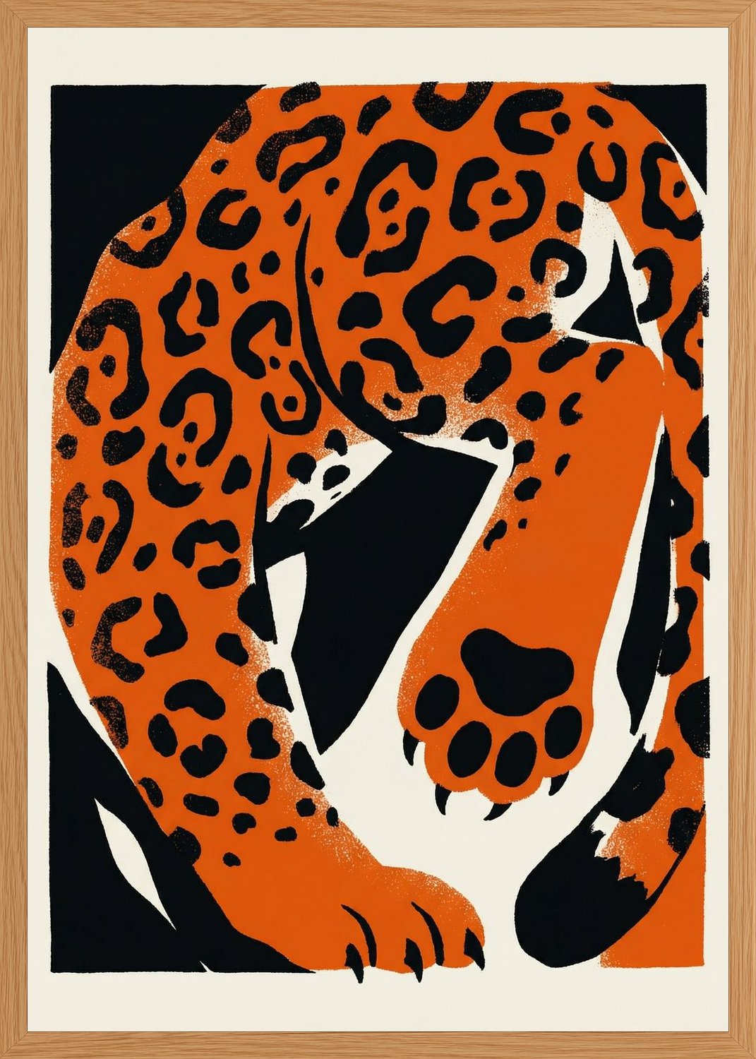 Poster in oak frame