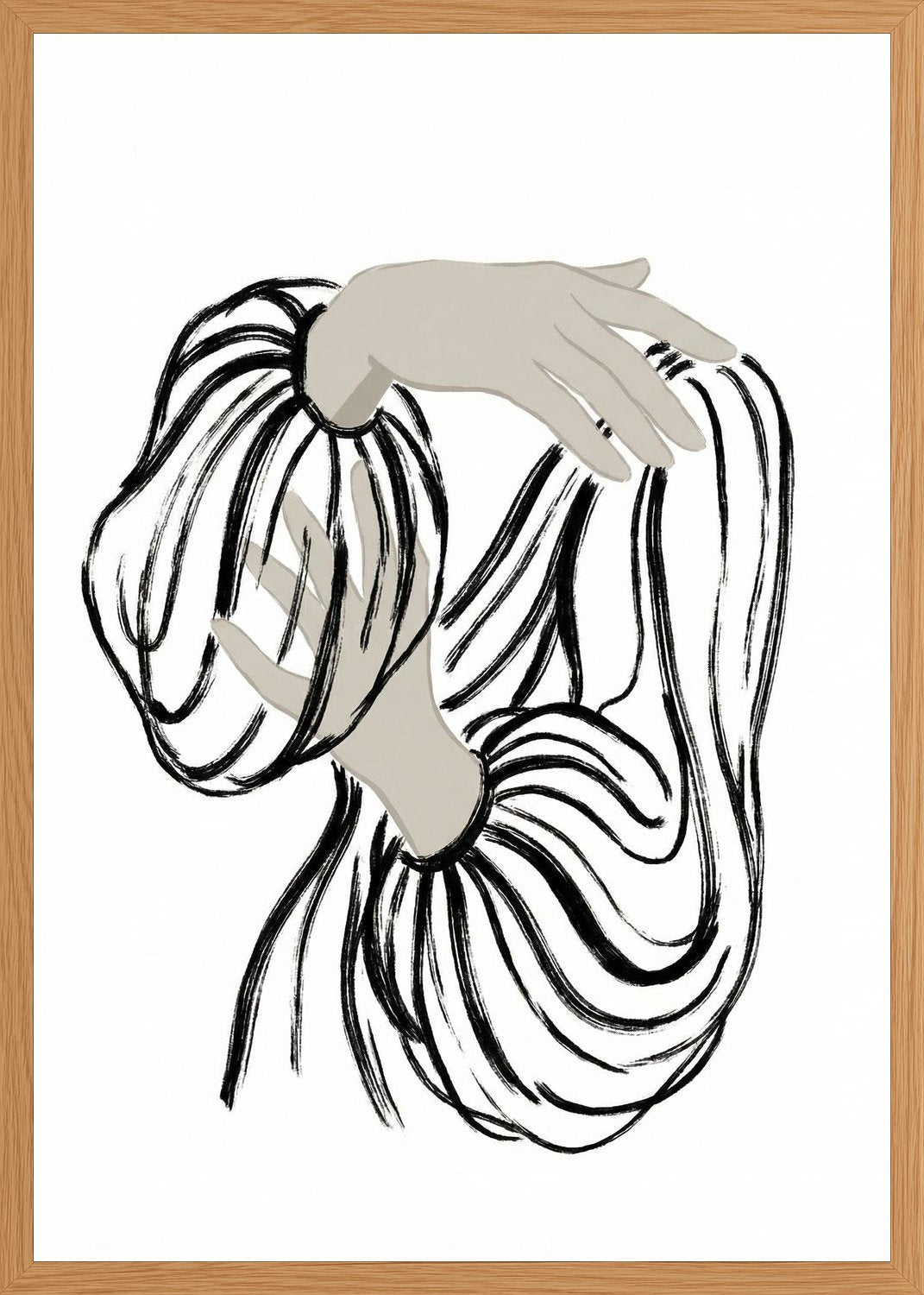 Poster in oak frame