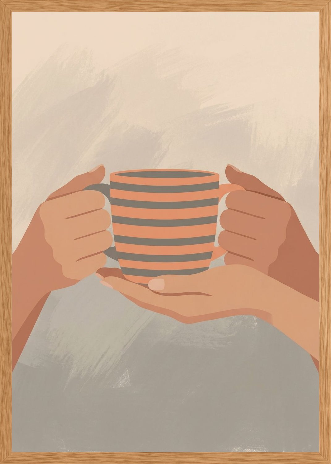 Poster in oak frame