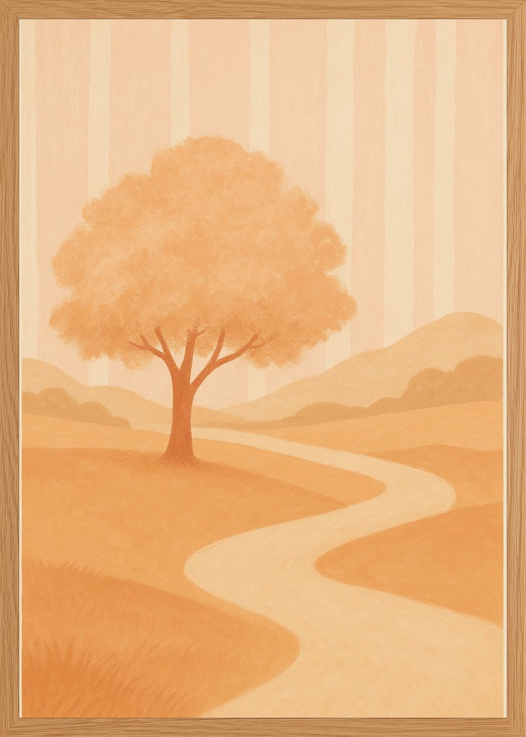 Poster in oak frame
