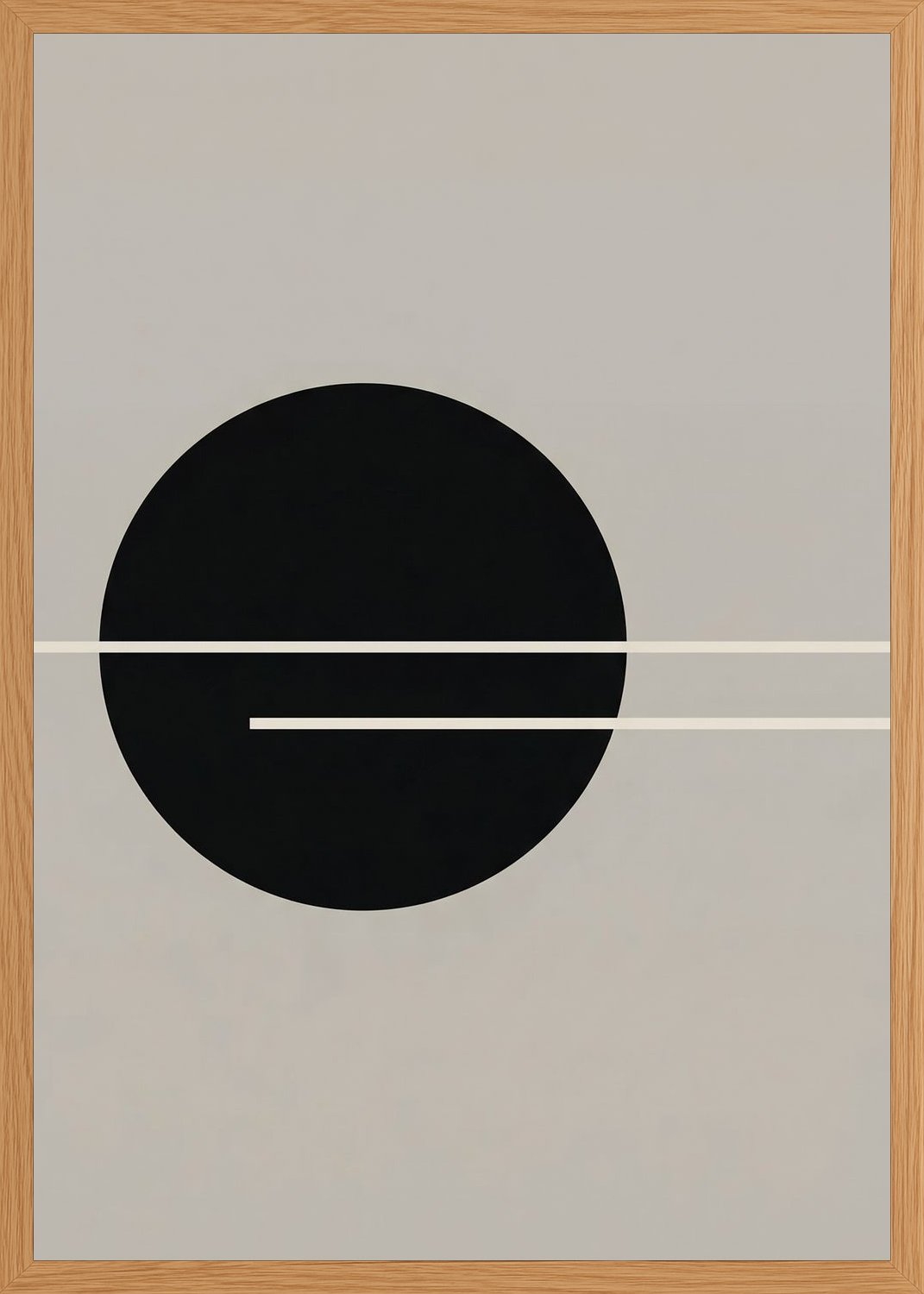 Poster in oak frame