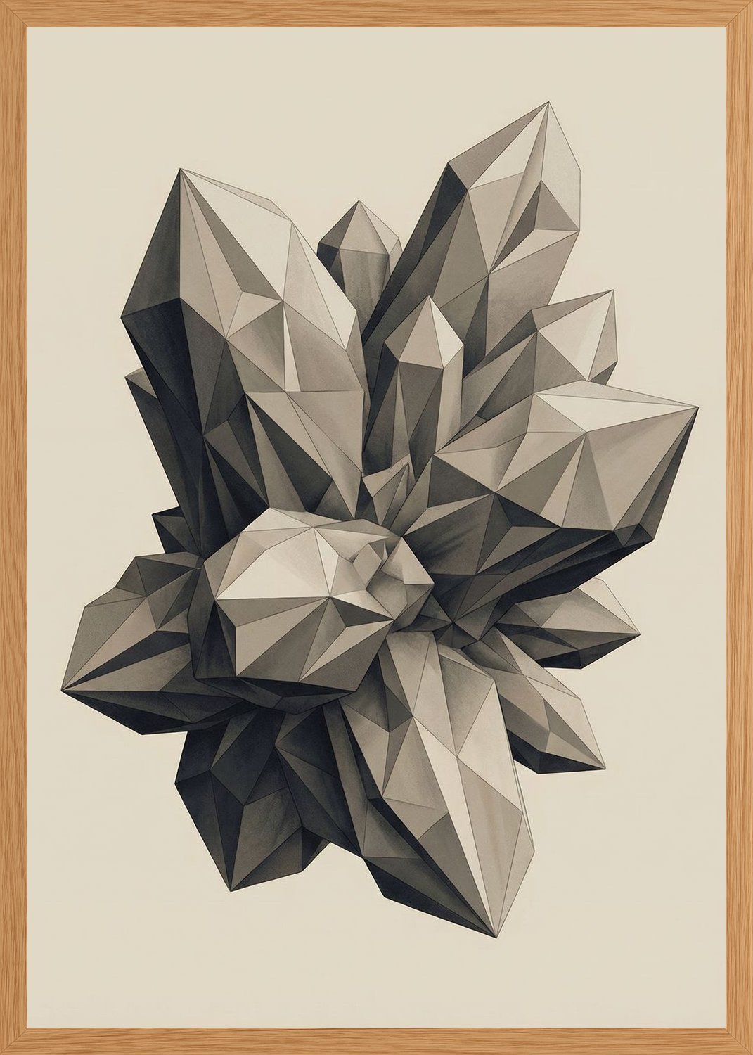 Poster in oak frame