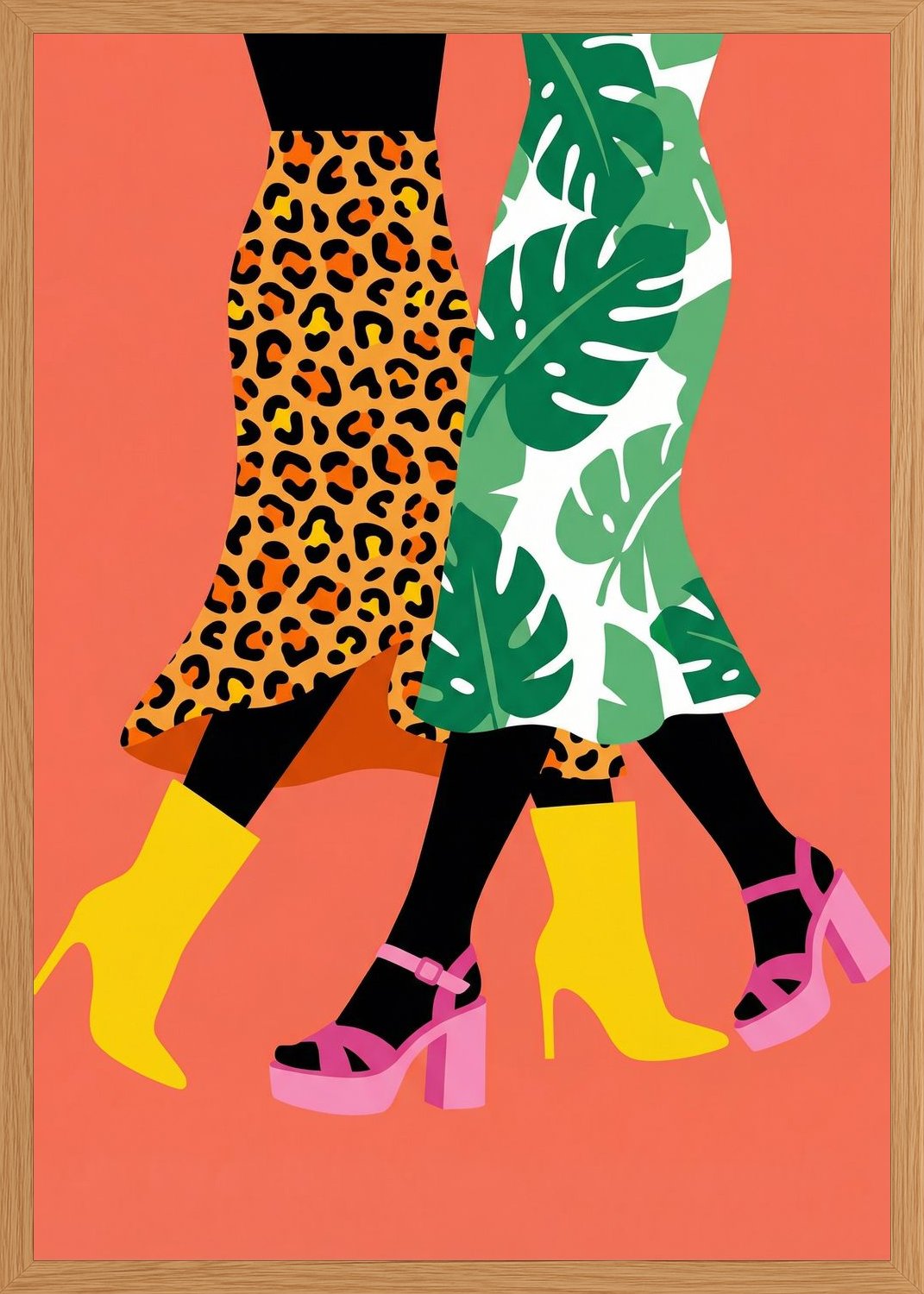 Poster in oak frame