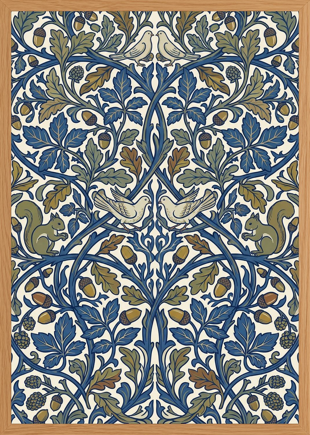 Poster in oak frame