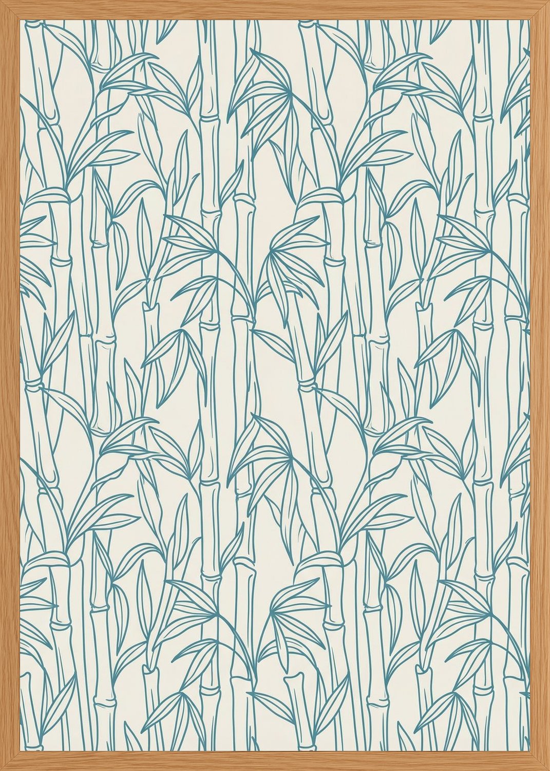 Poster in oak frame