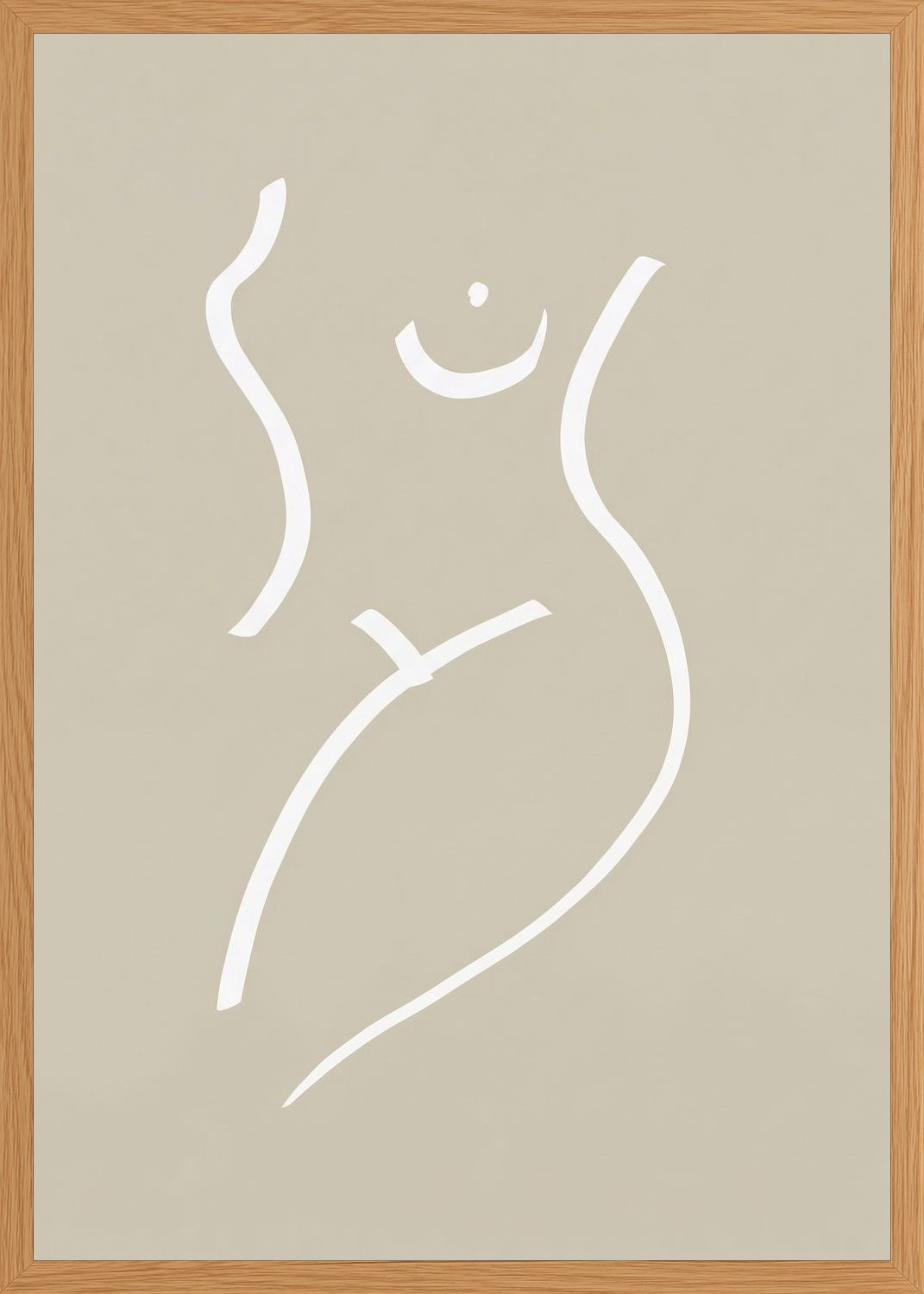 Poster in oak frame