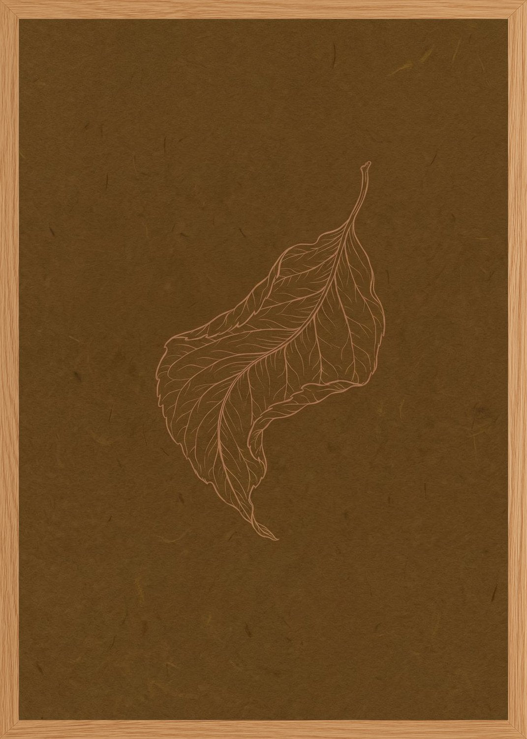 Poster in oak frame