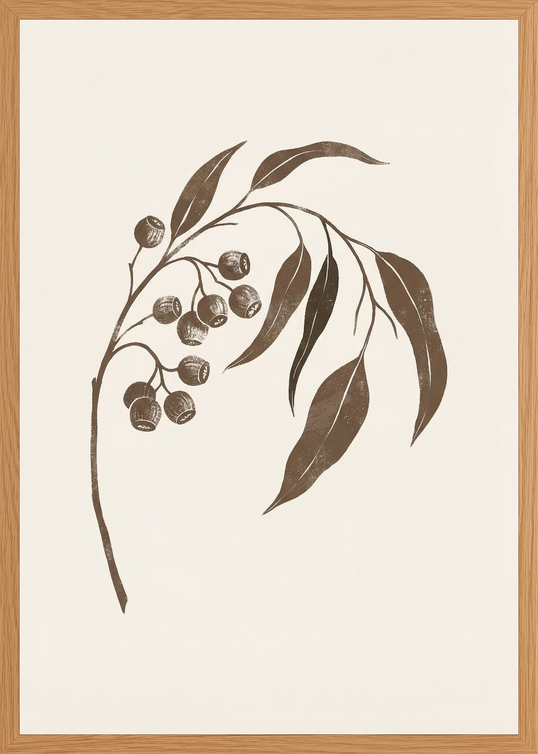 Poster in oak frame