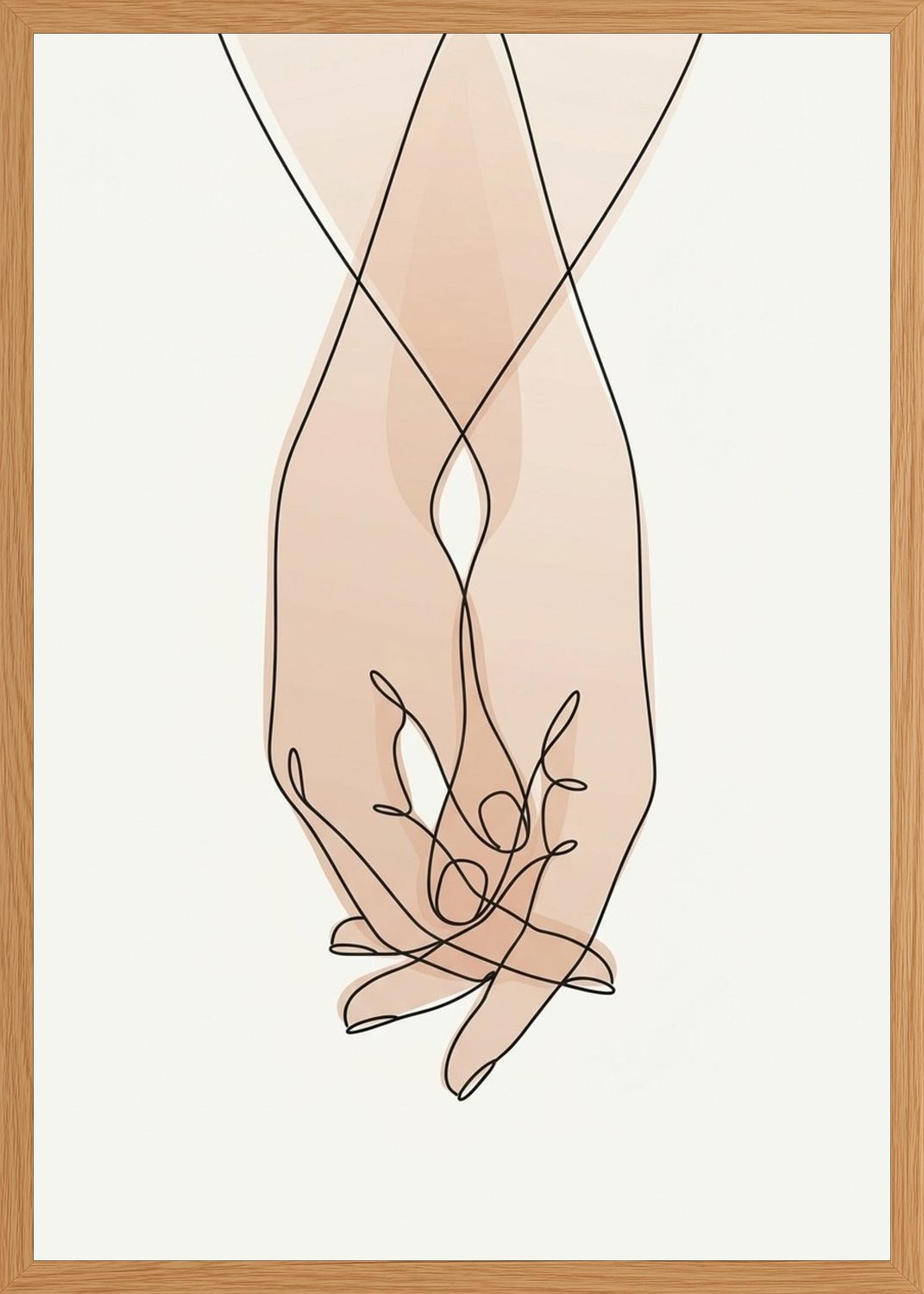 Poster in oak frame