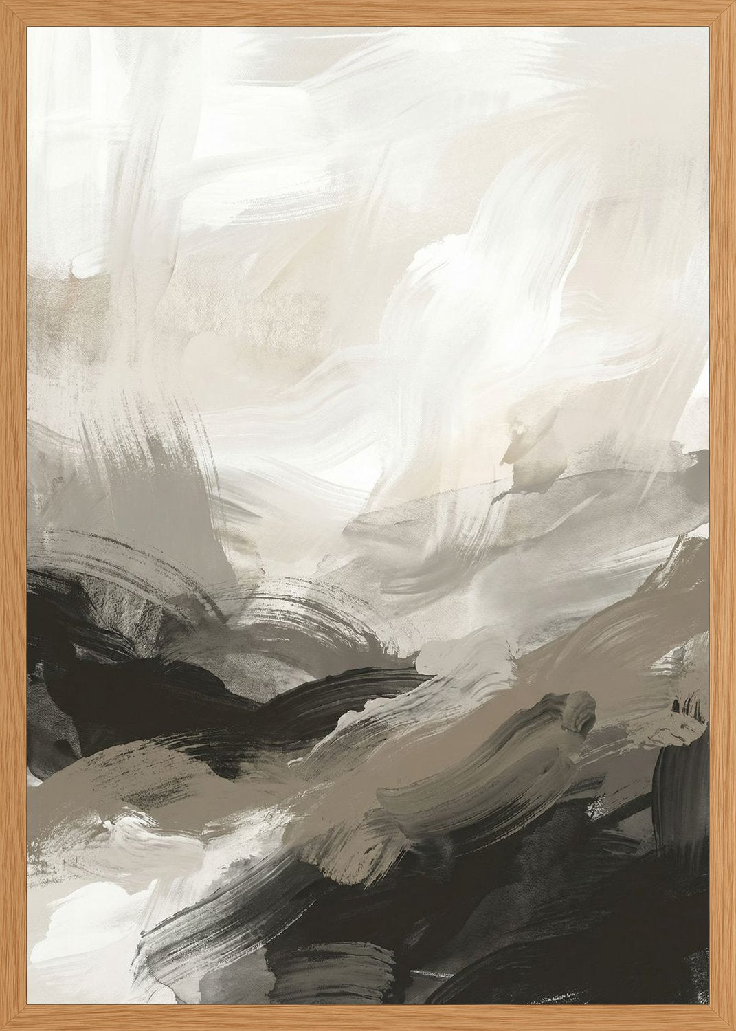 Poster in oak frame
