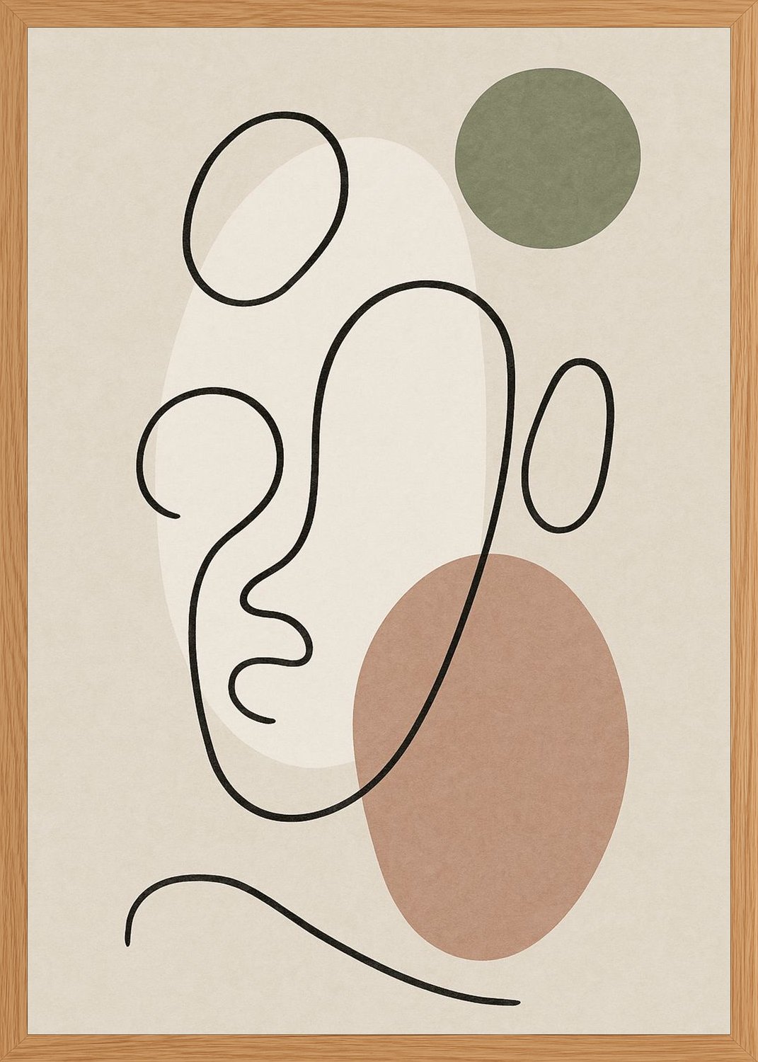 Poster in oak frame