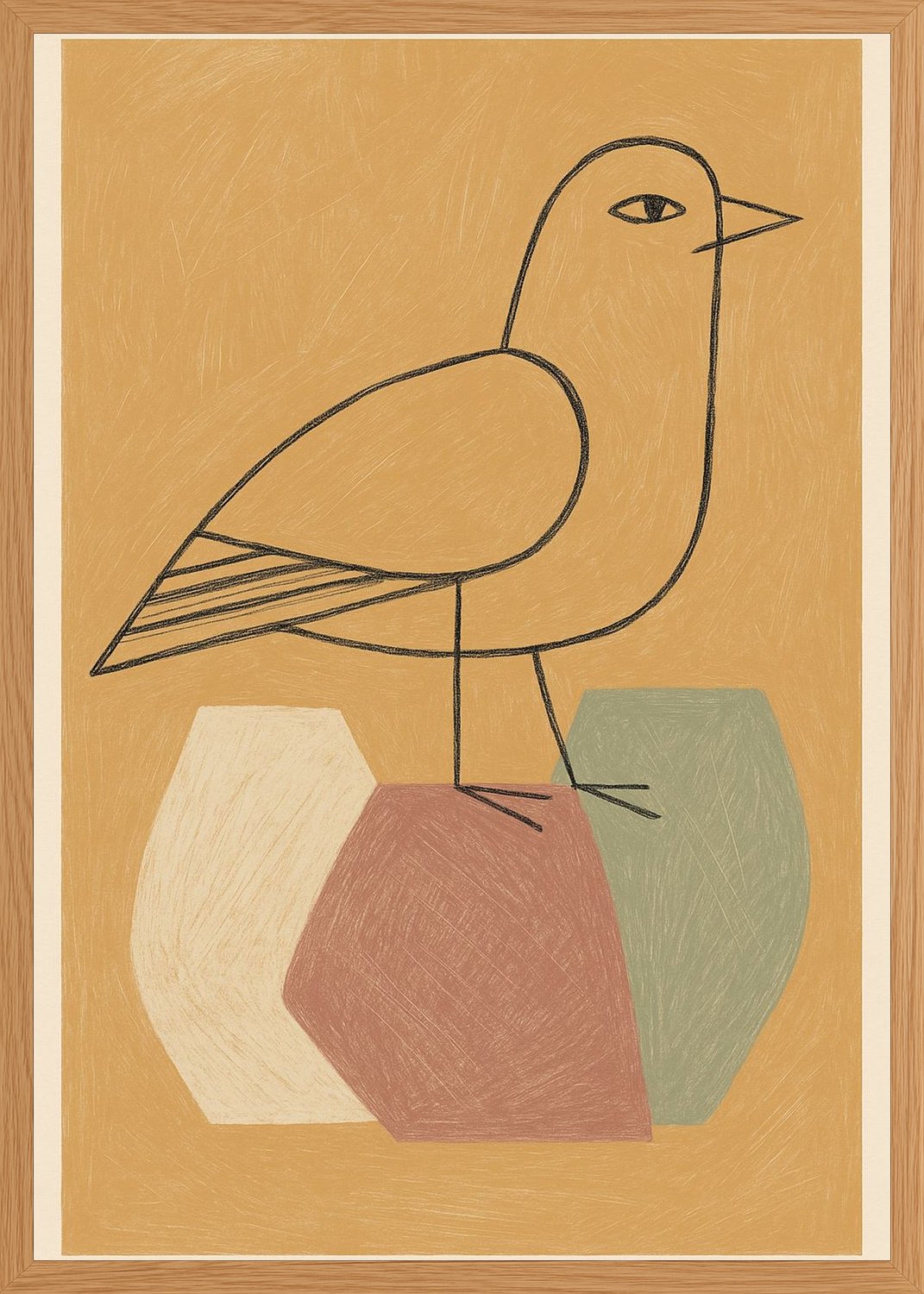 Poster in oak frame