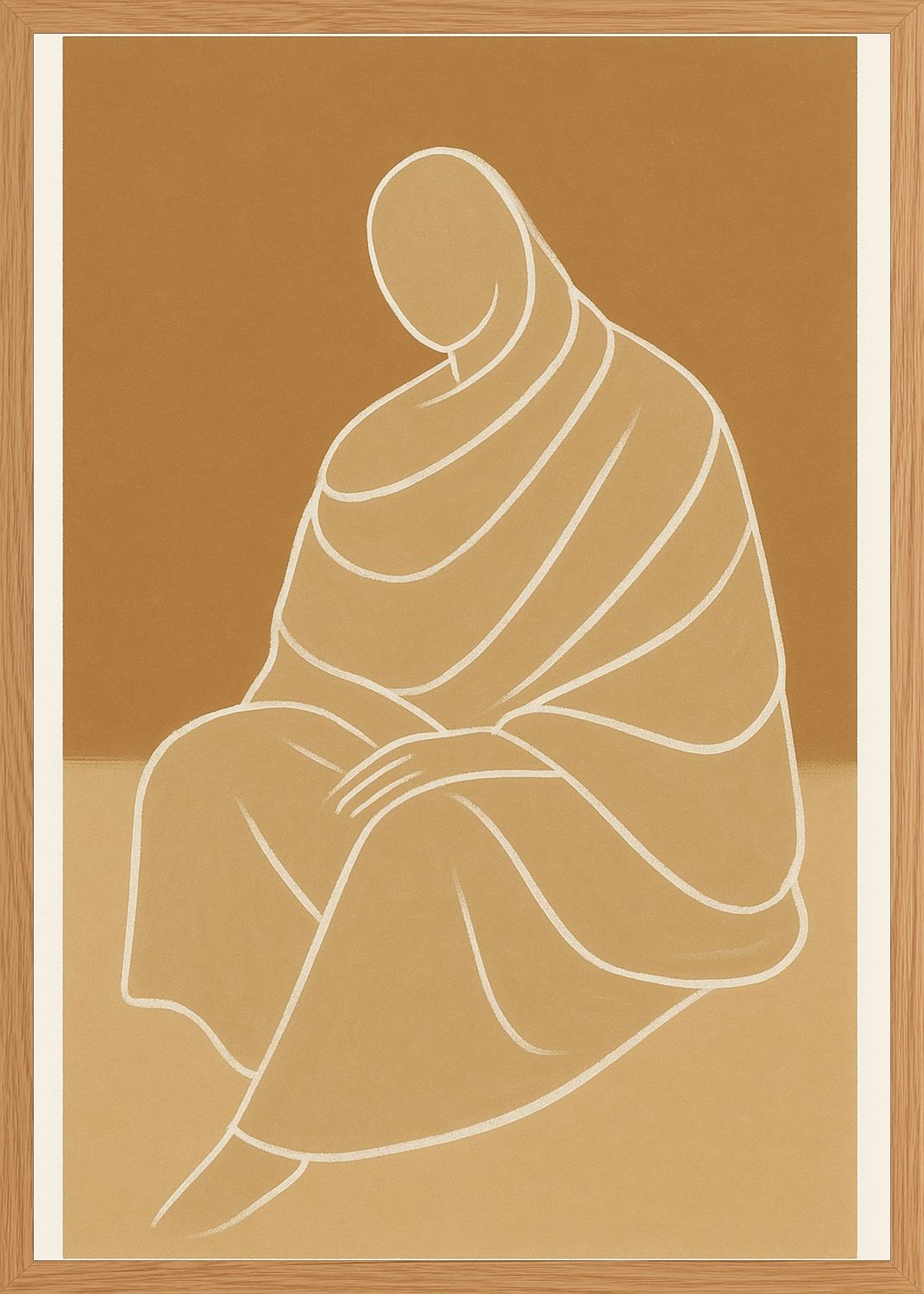 Poster in oak frame
