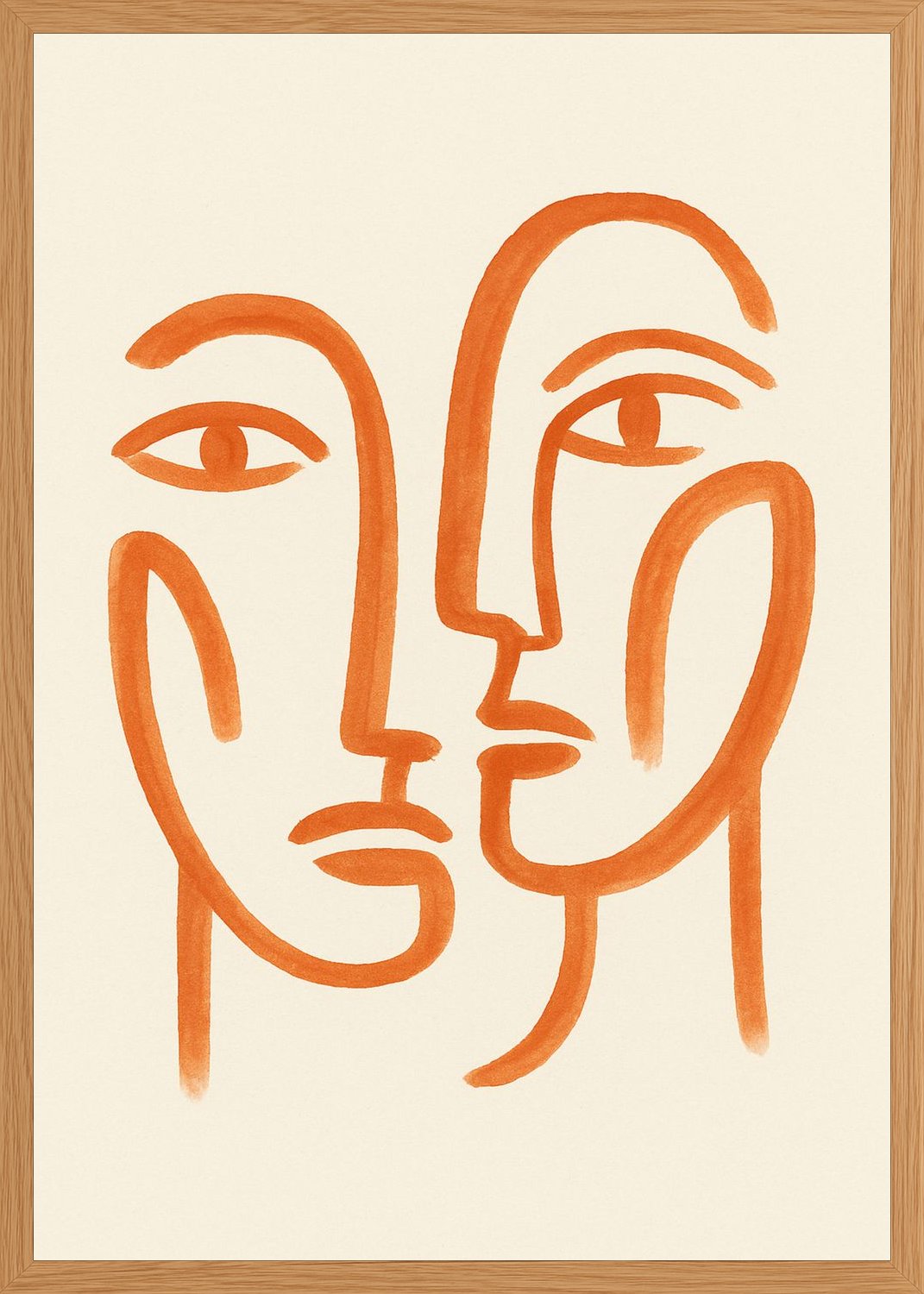 Poster in oak frame