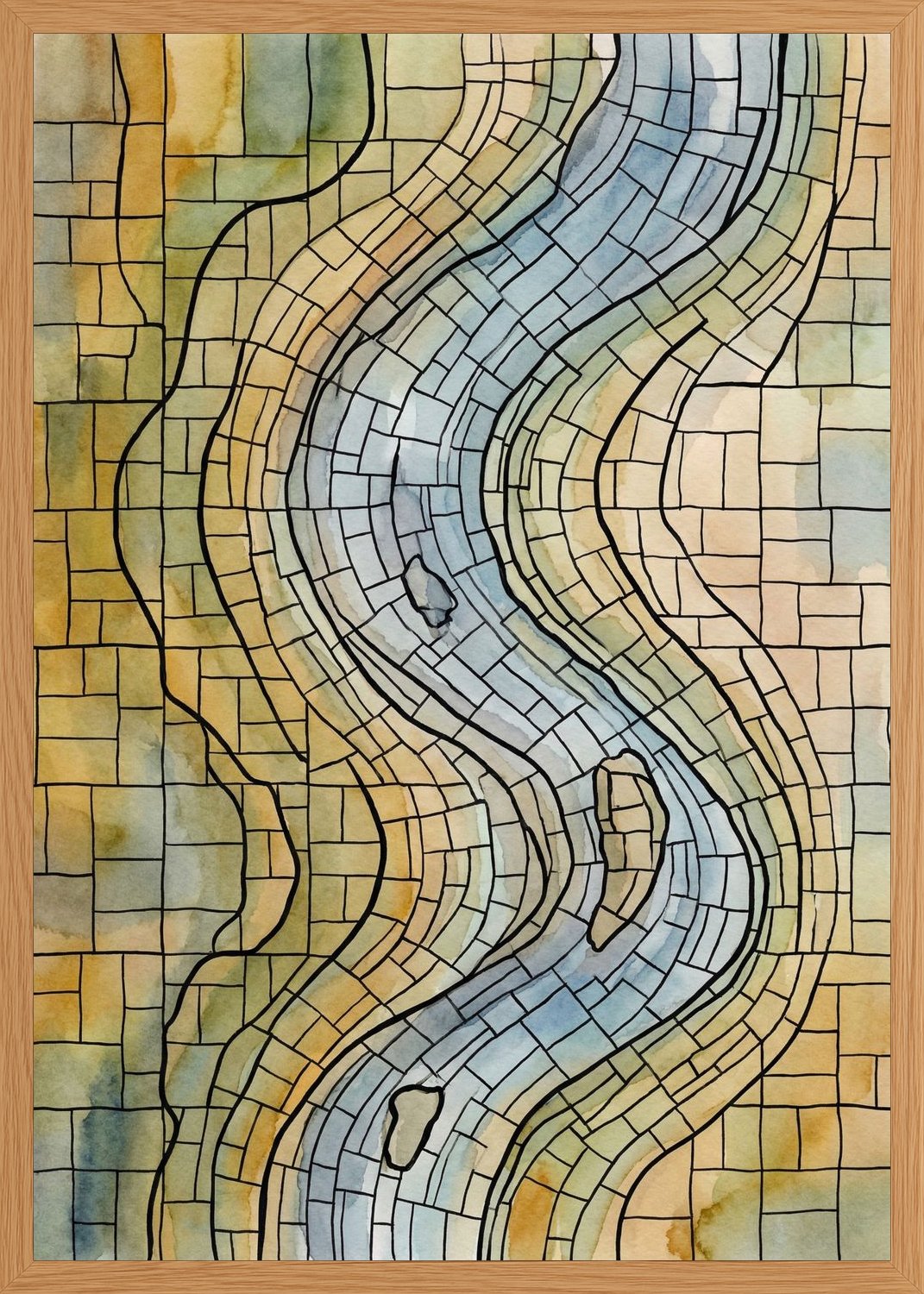 Poster in oak frame