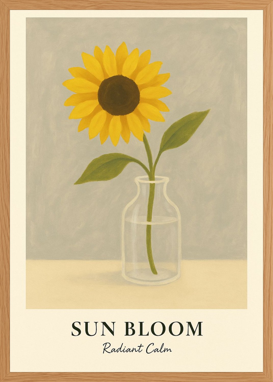 Poster in oak frame