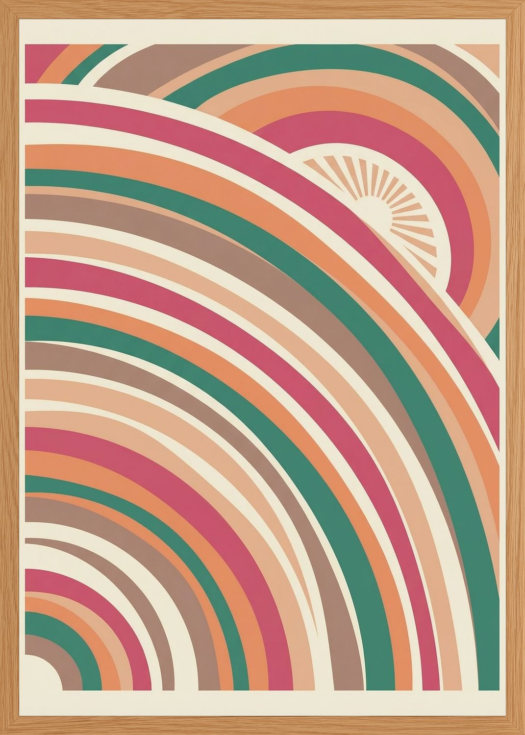 Poster in oak frame
