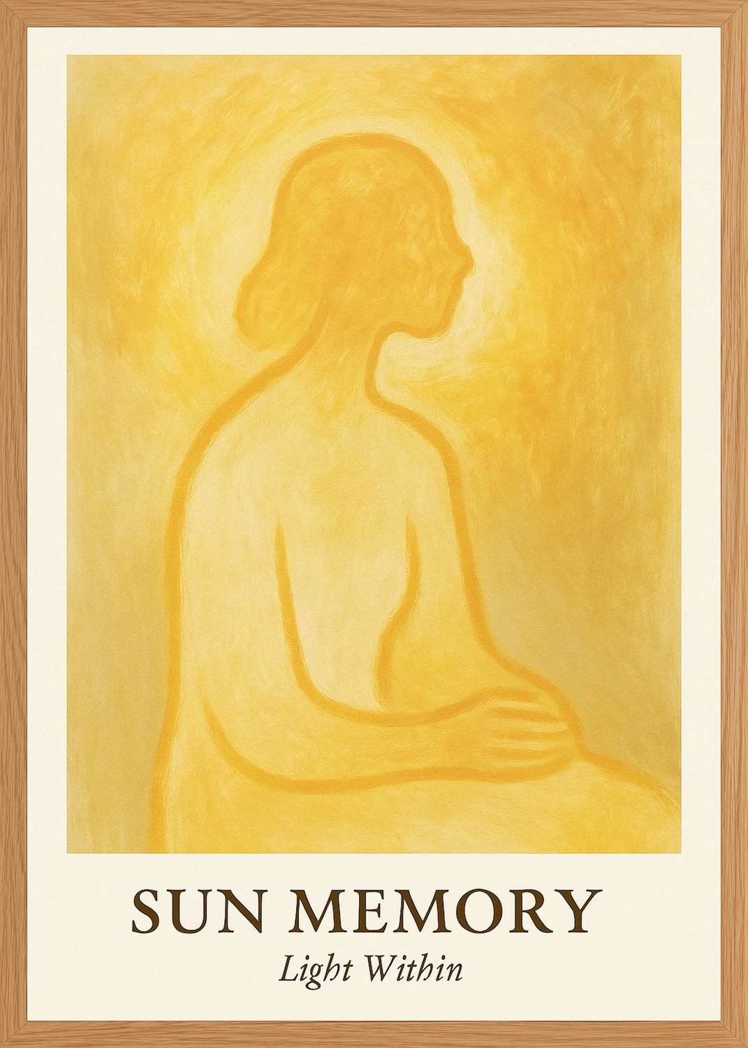 Poster in oak frame