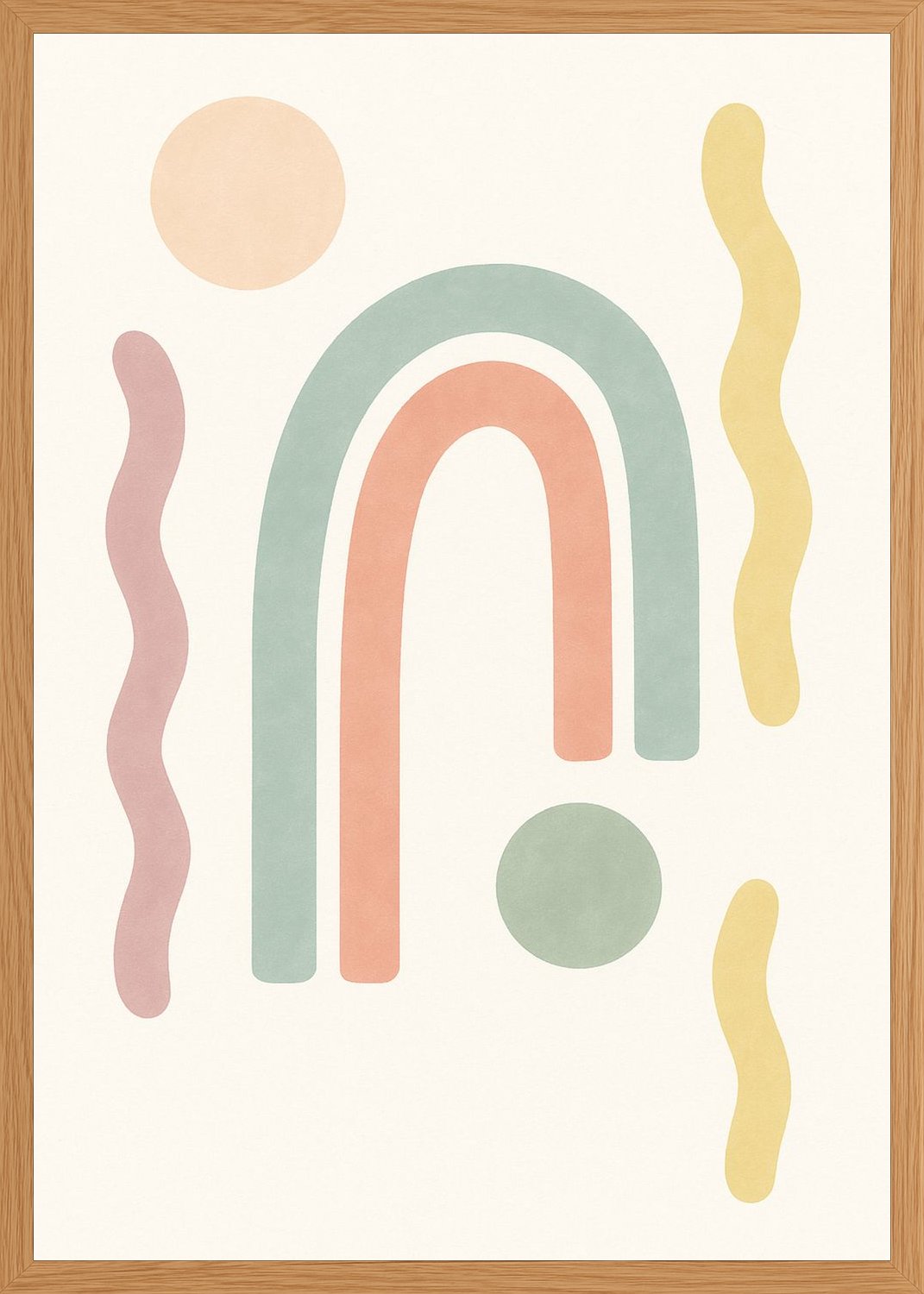 Poster in oak frame