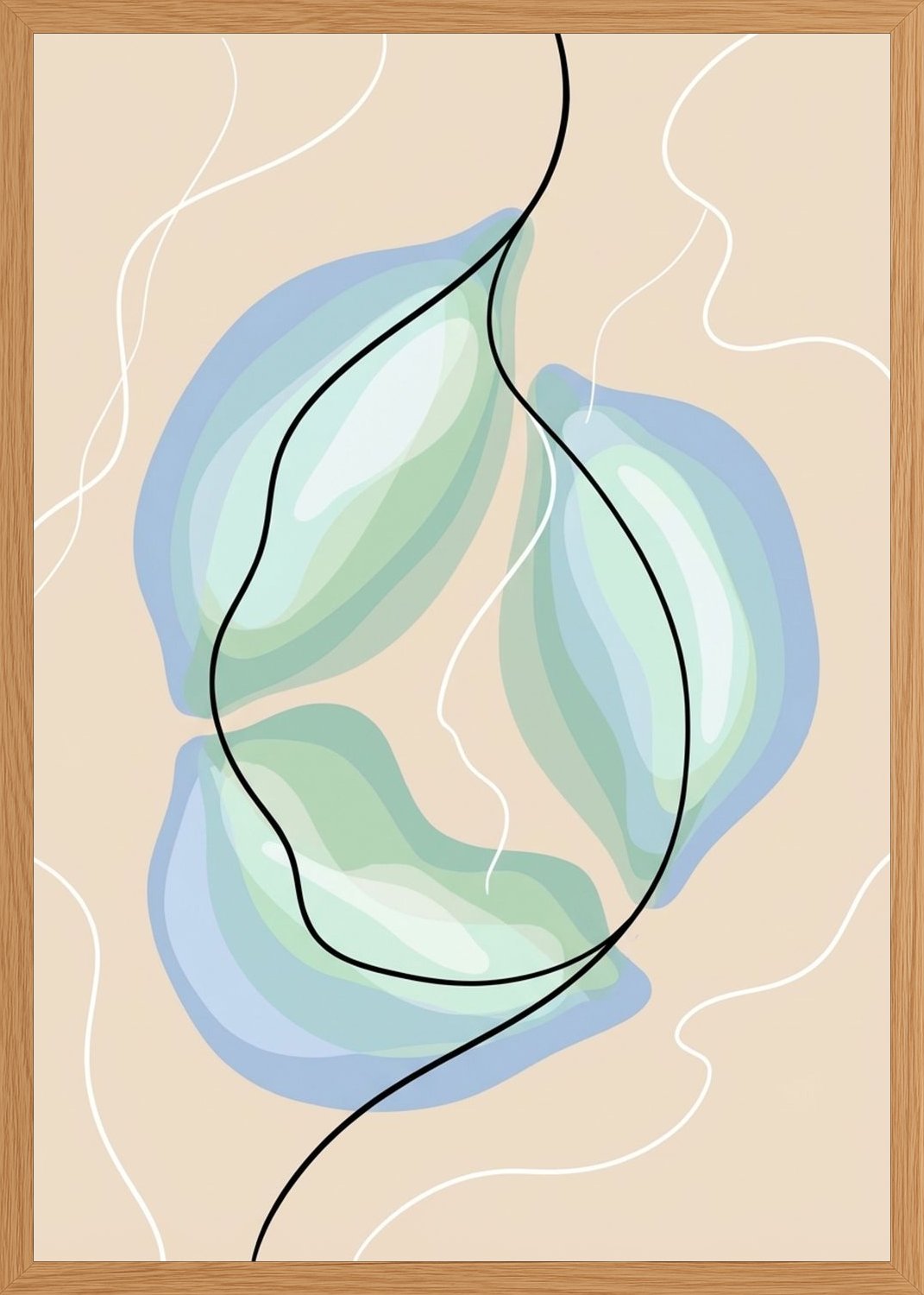 Poster in oak frame