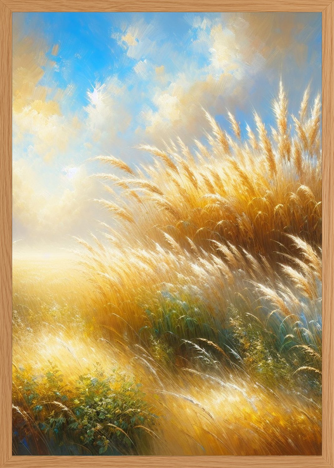 Poster in oak frame