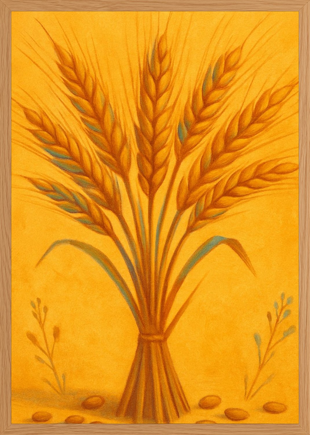 Poster in oak frame