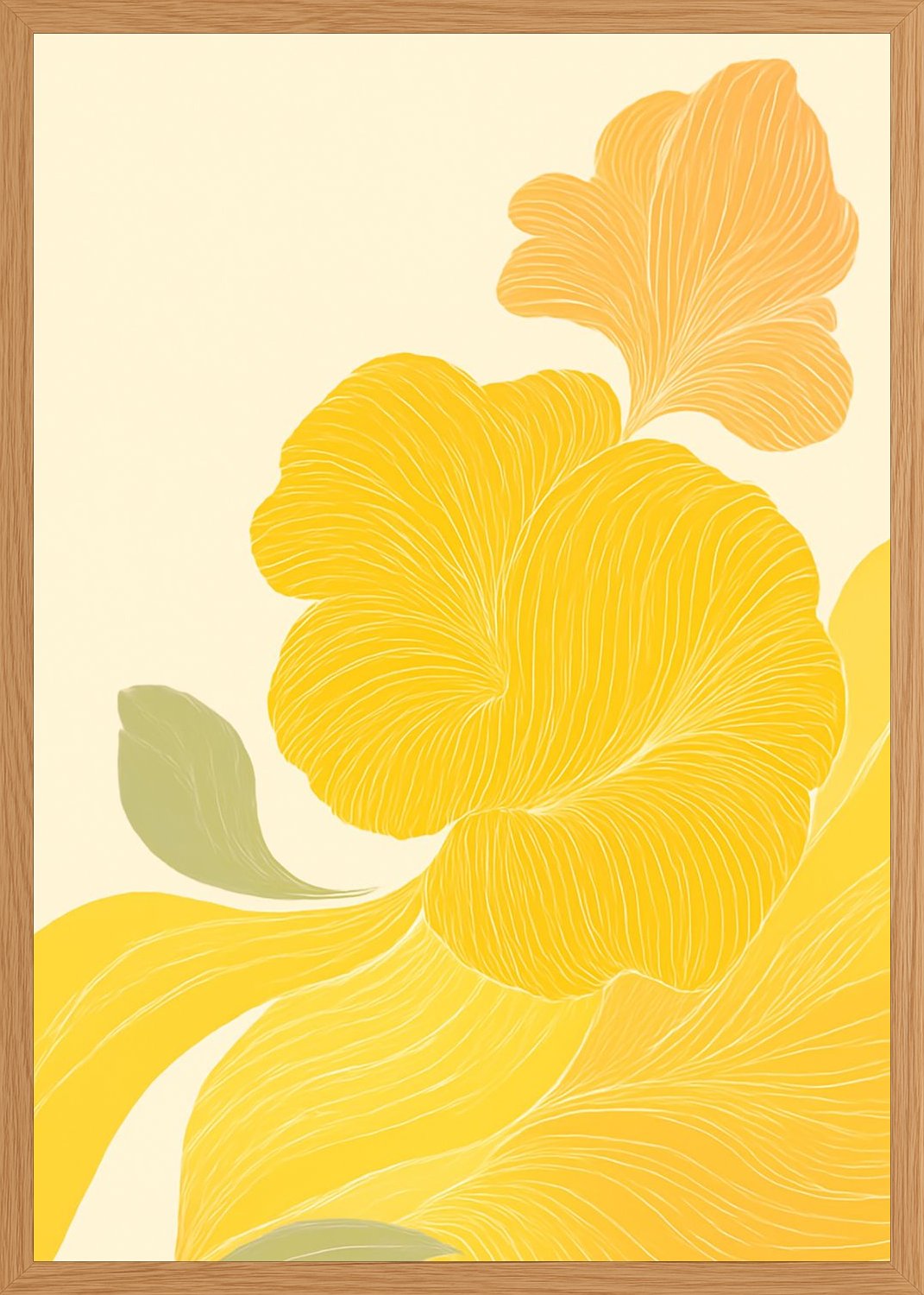 Poster in oak frame