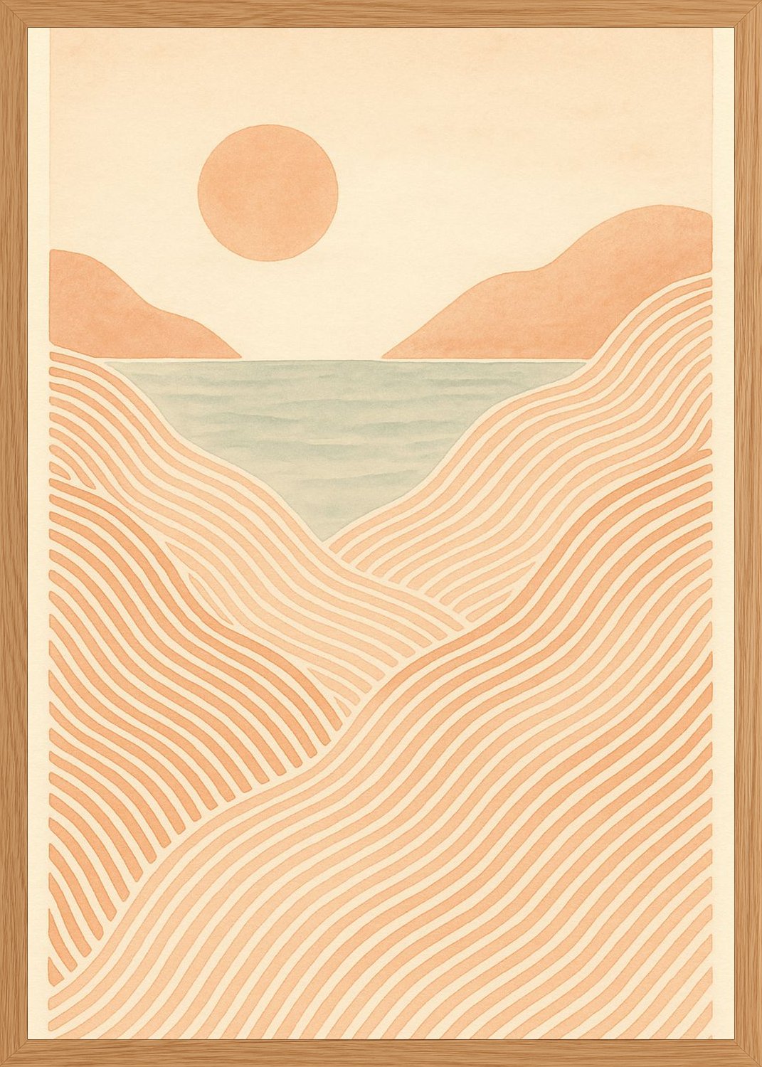 Poster in oak frame