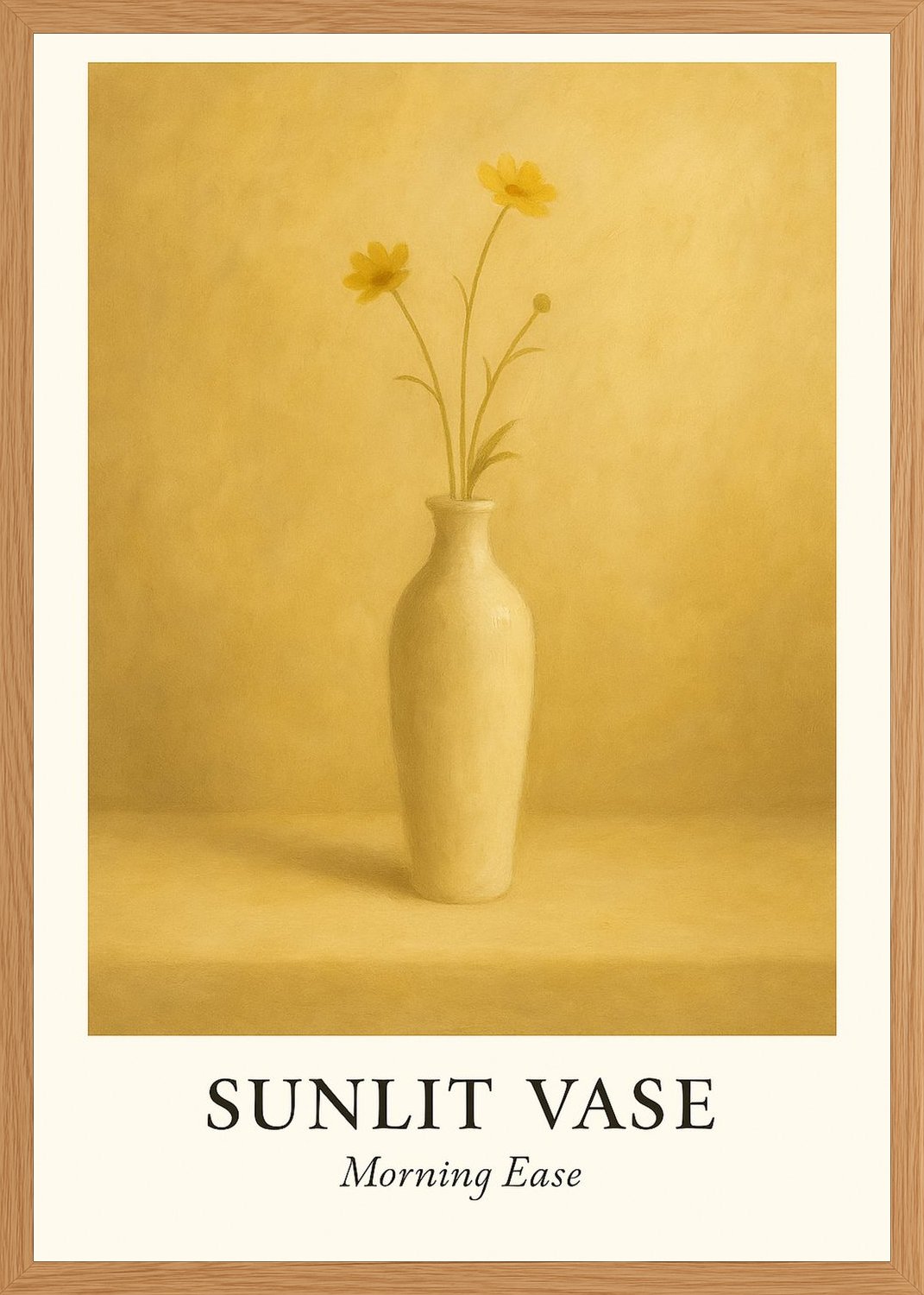 Poster in oak frame