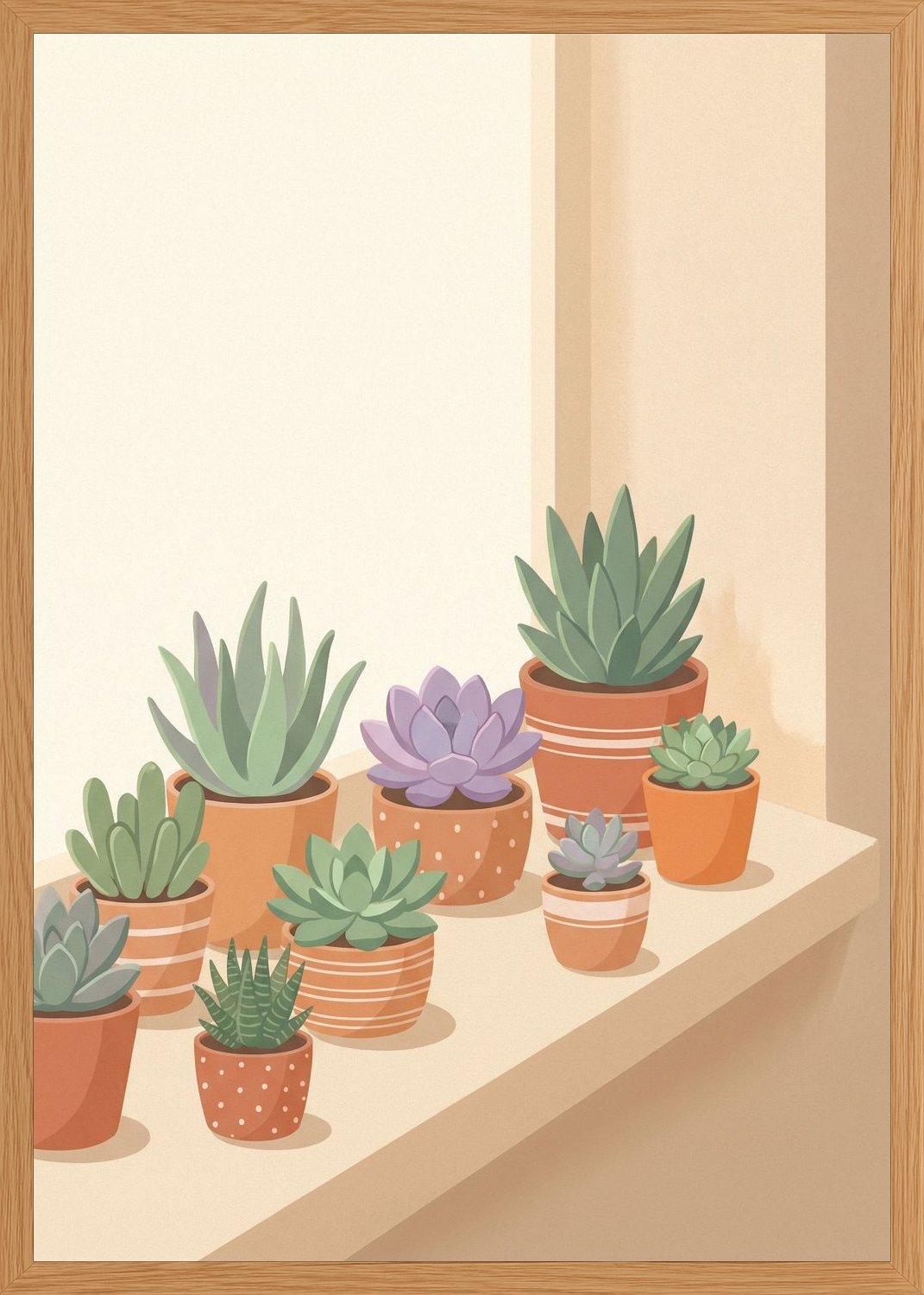 Poster in oak frame