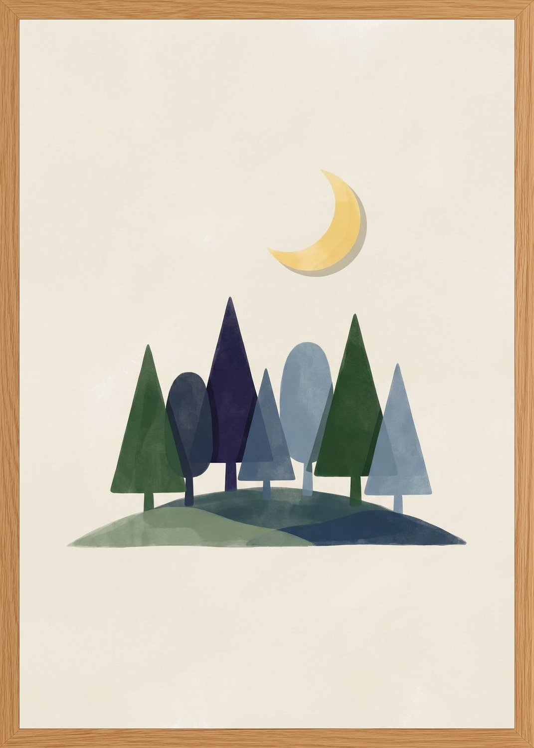 Poster in oak frame
