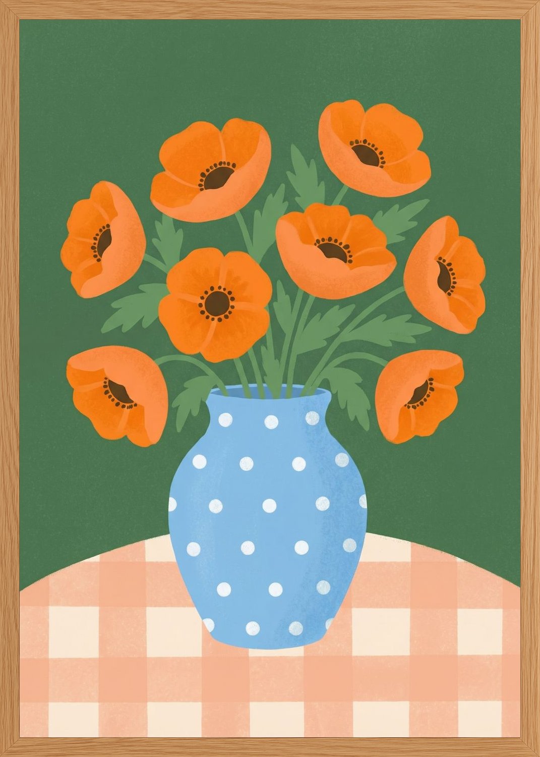 Poster in oak frame