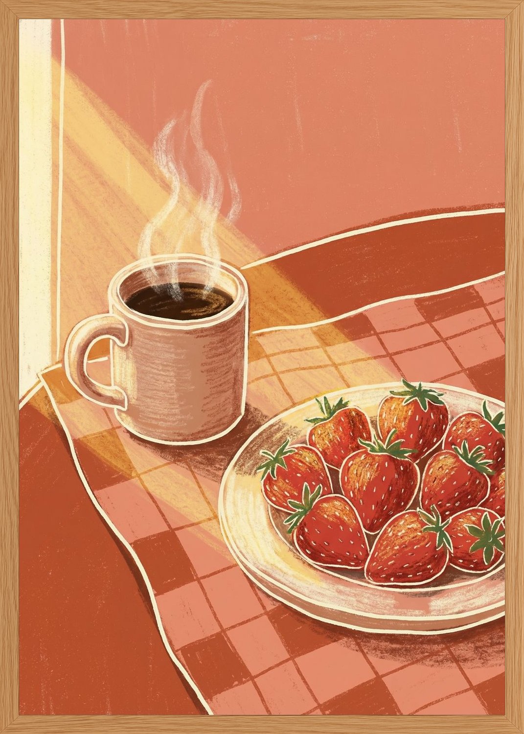Poster in oak frame